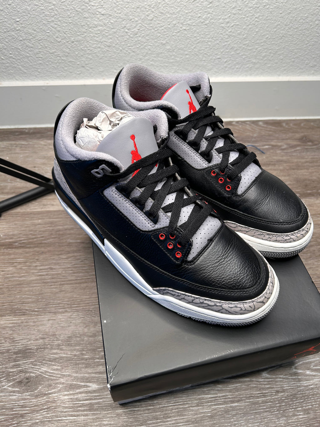 Size 9.5 - Air Jordan 3 Retro OG (2024) Black Cement