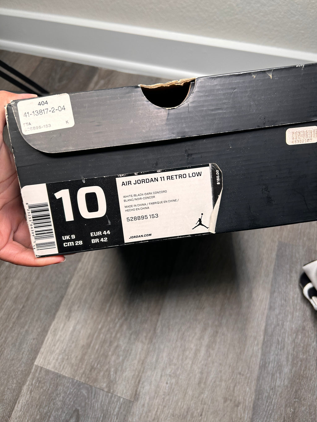 Nike air retro Jordan 11 low concord (2014) size 10
