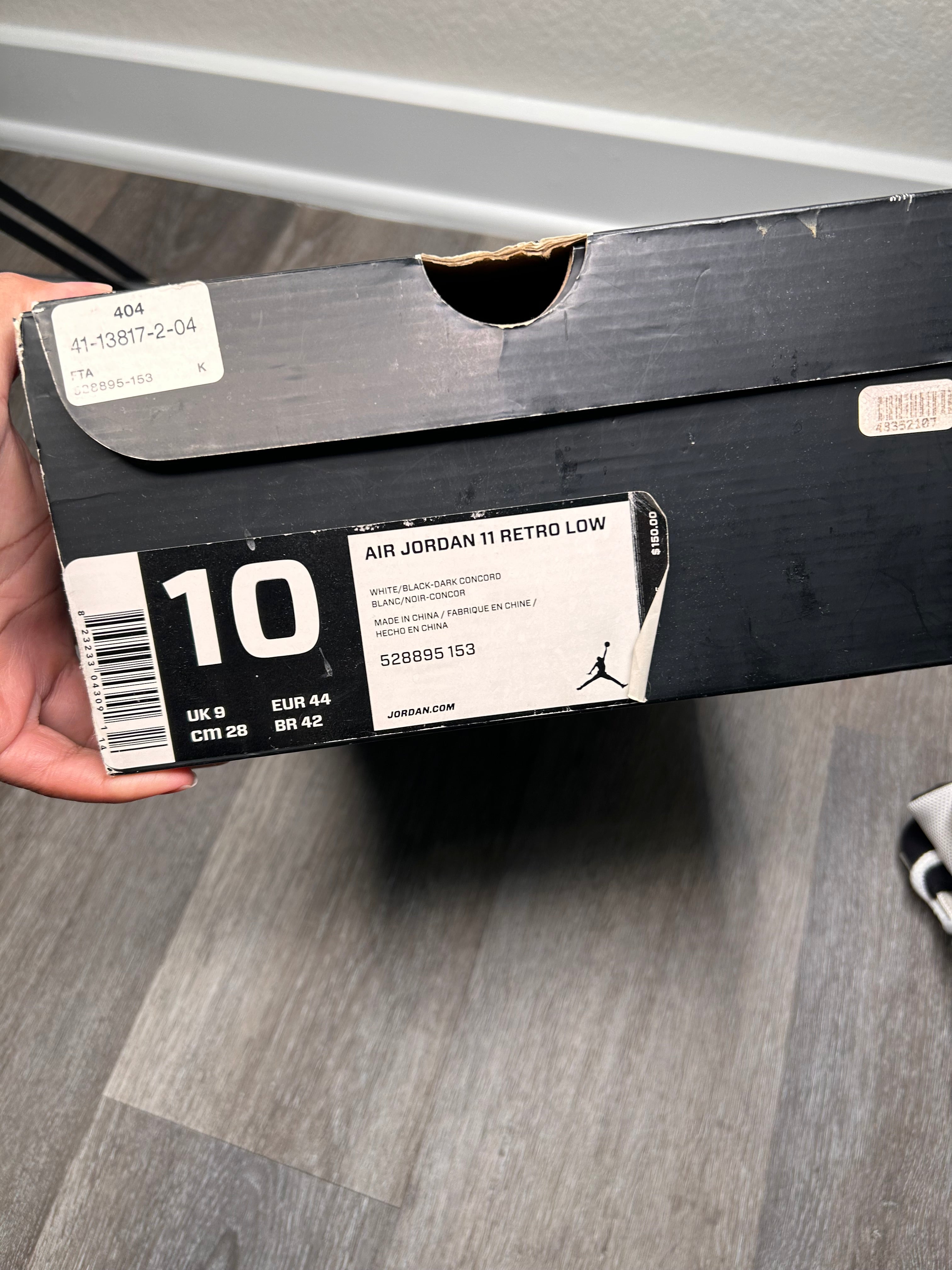Nike air retro Jordan 11 low concord (2014) size 10