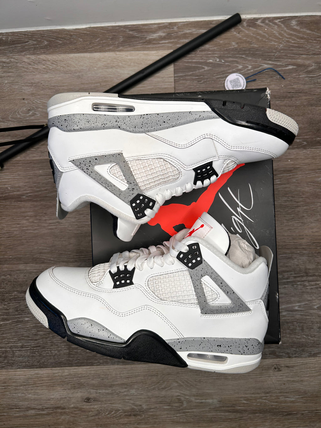 Nike Air Retro Jordan 4 Retro White Cement Og (2025) Size 8.5 Mens