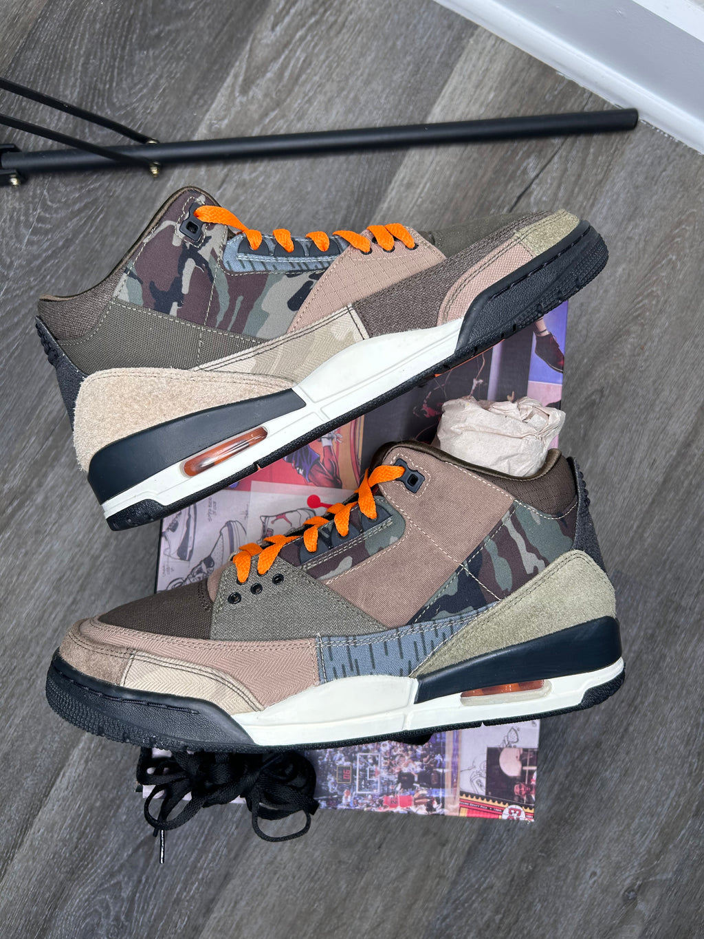 Size 10.5 - Jordan 3 Retro 'Patchwork' Camo (2021) DO1830-200