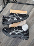 ASICS GEL-1130 Black Pure Silver Mens 11.5 Womens 13 Running Shoes Sneakers