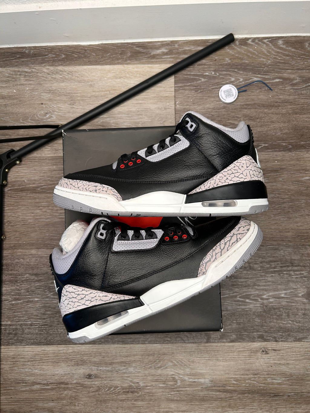 Size 9.5 - Air Jordan 3 Retro OG (2024) Black Cement