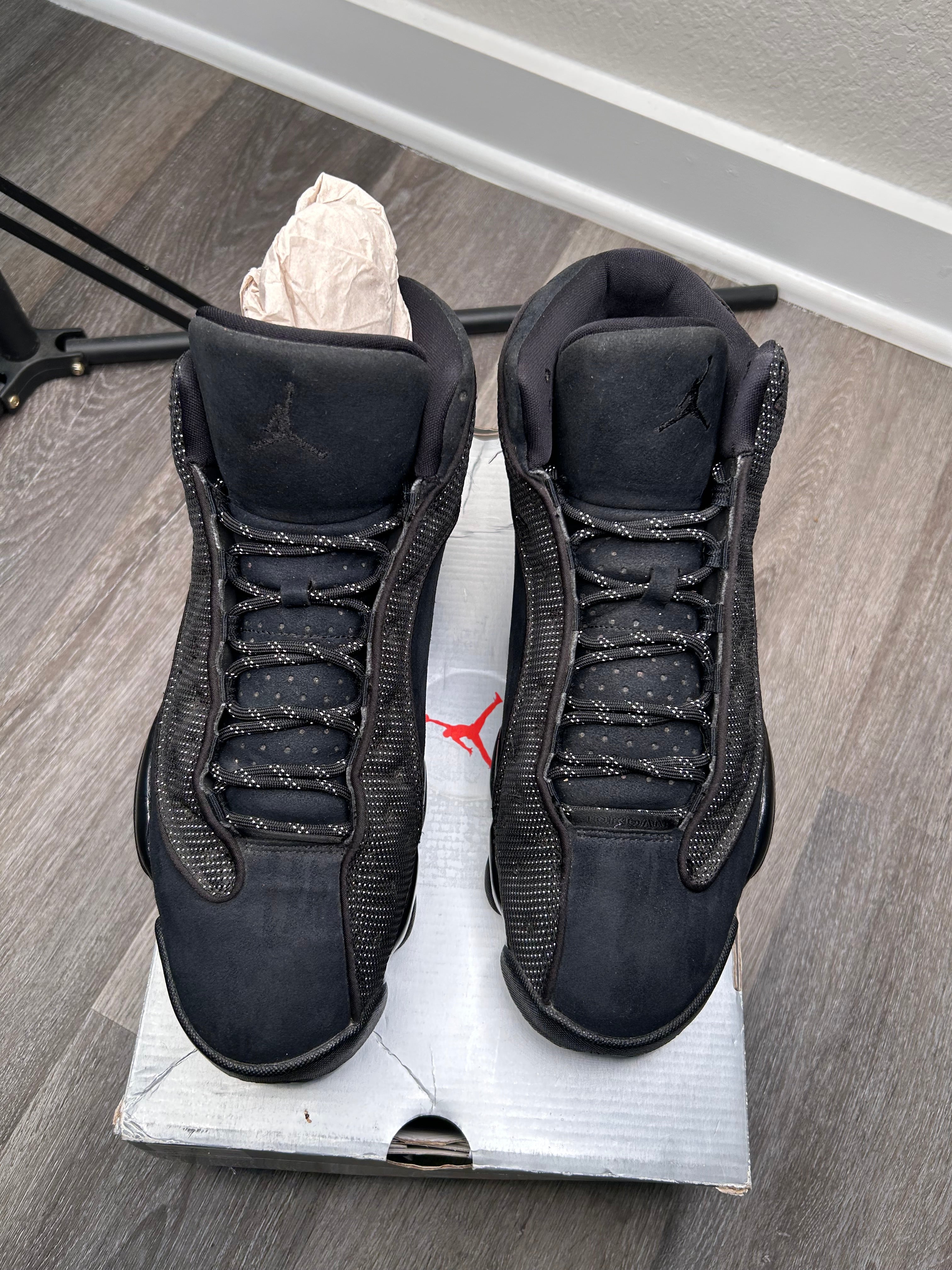 Size 10 - Jordan 13 Black Cat Black/Anthracite (2017) 414571-011