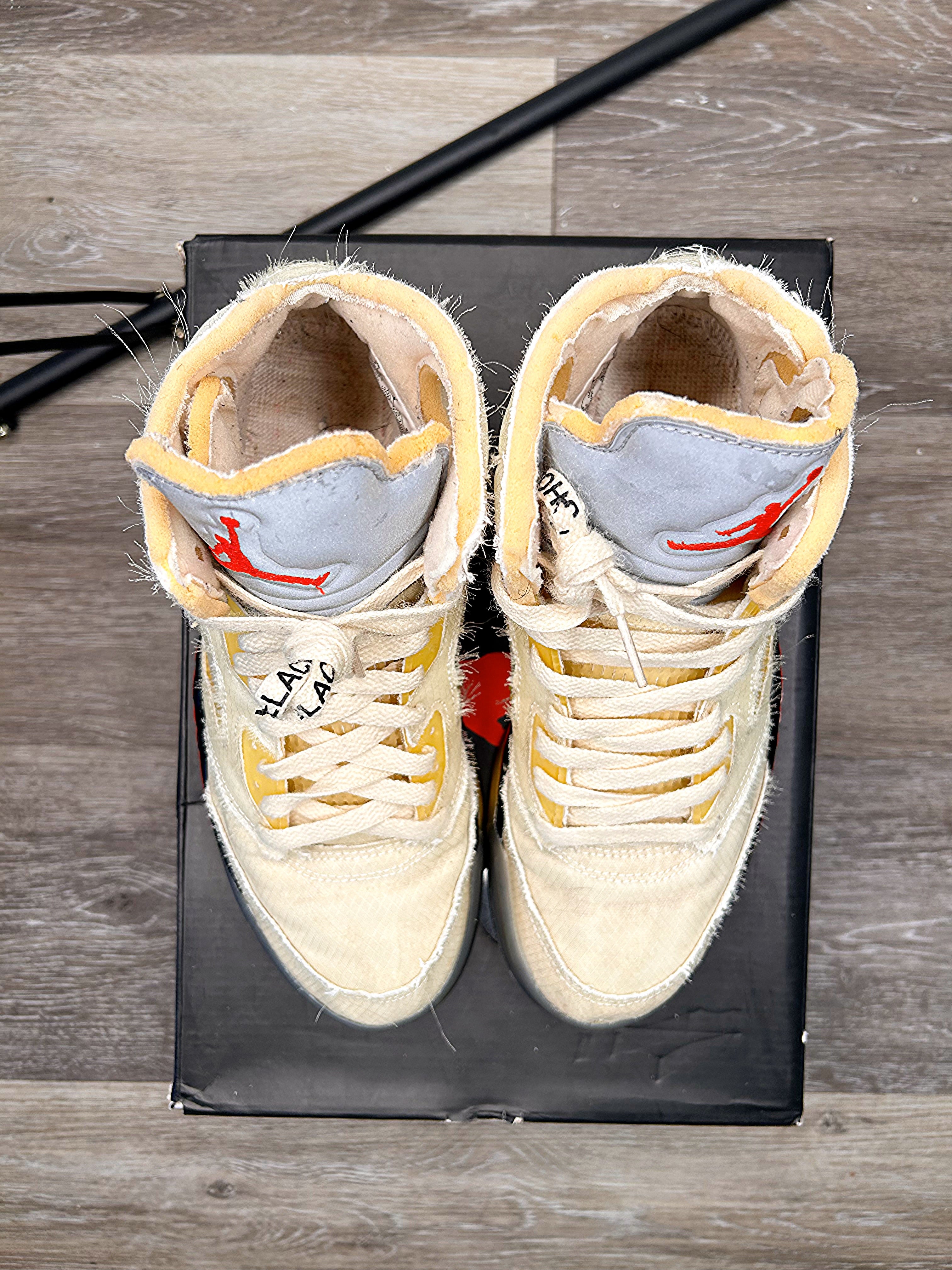 Size 7.5 - Jordan 5 SP x Off-White Mid Sail (2020)