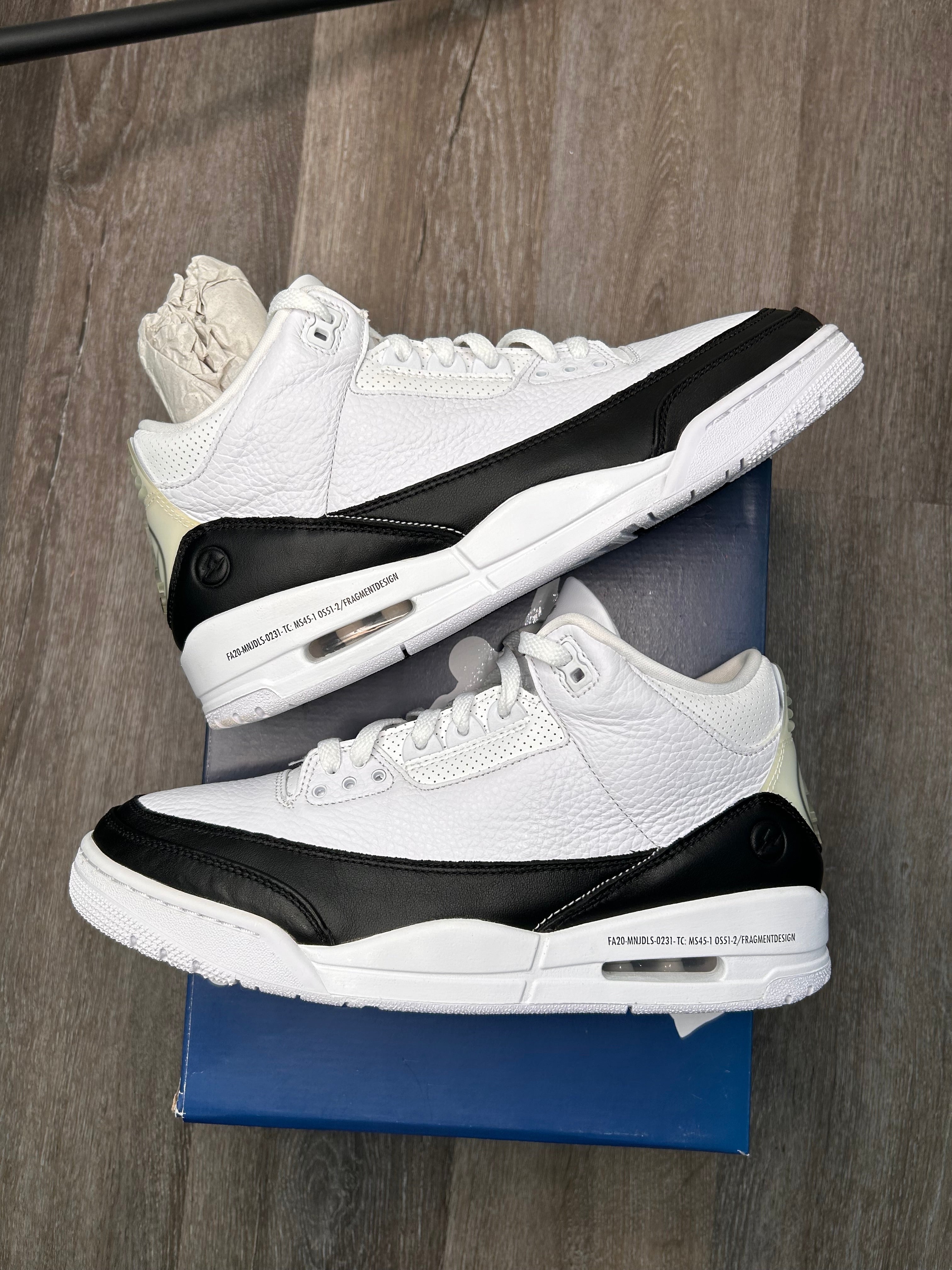 Size 10.5 Nike air Jordan 3 retro FRAGMENT (2020)