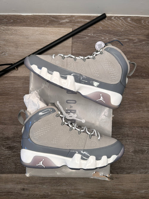 Nike (2025) Air Jordan 9 Retro (GS) Cool Grey HV4574-011 Size 7Y