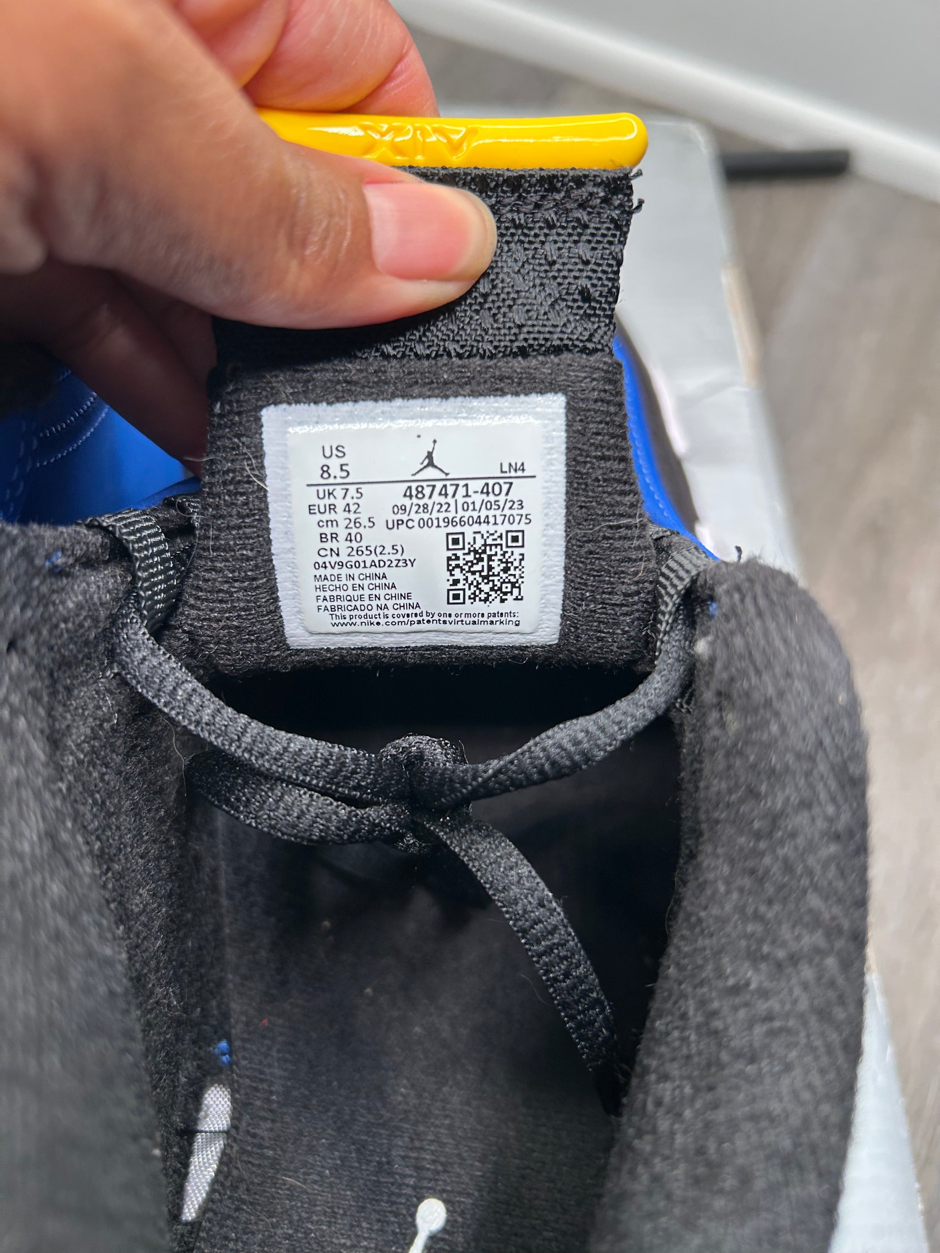 Size 8.5 - Jordan 14 Laney Varsity Royal (2023) 487471-407