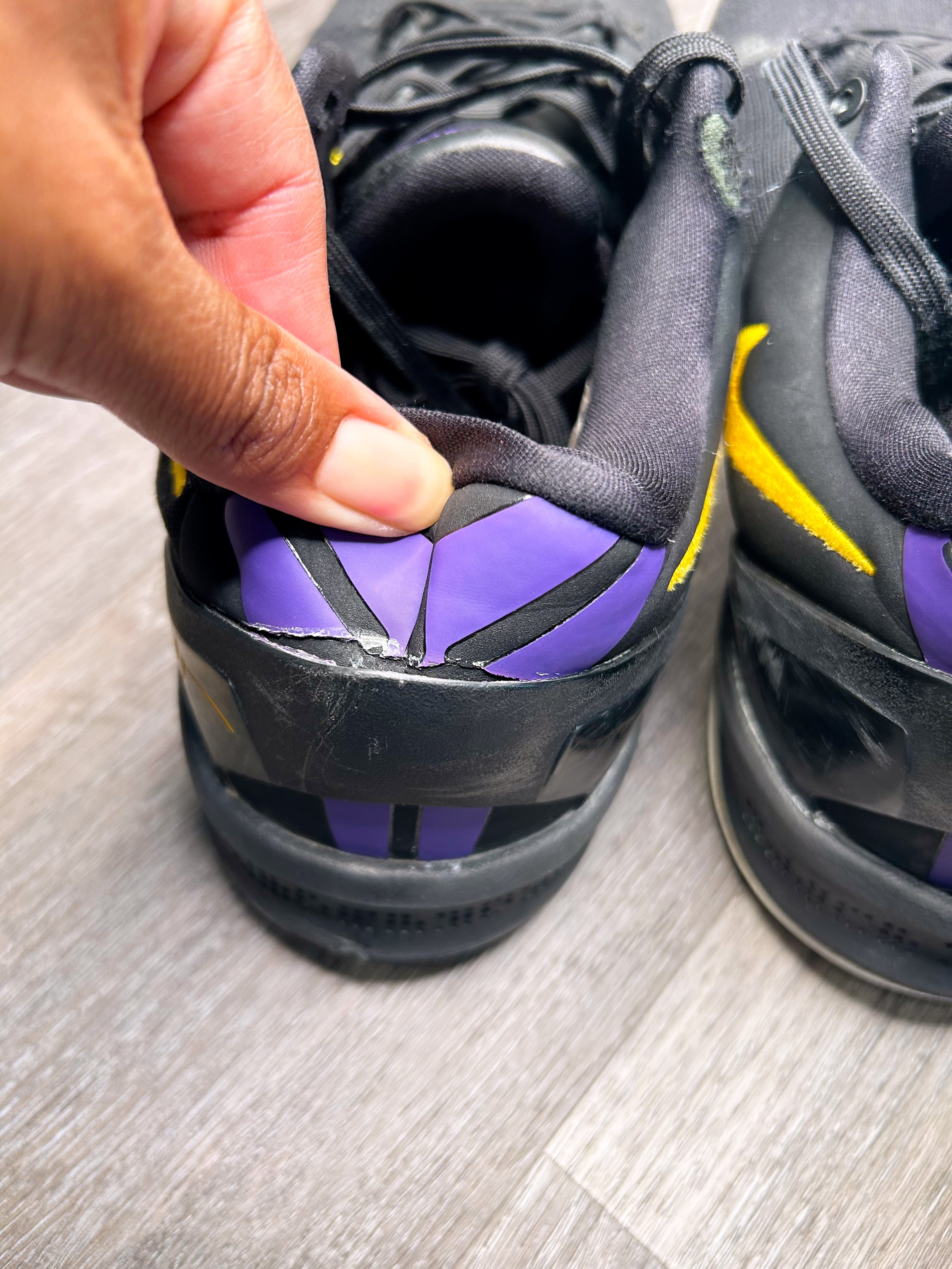 Size 10.5 Nike Kobe 8 LAKERS AWAY men’s (Give Back Pair)