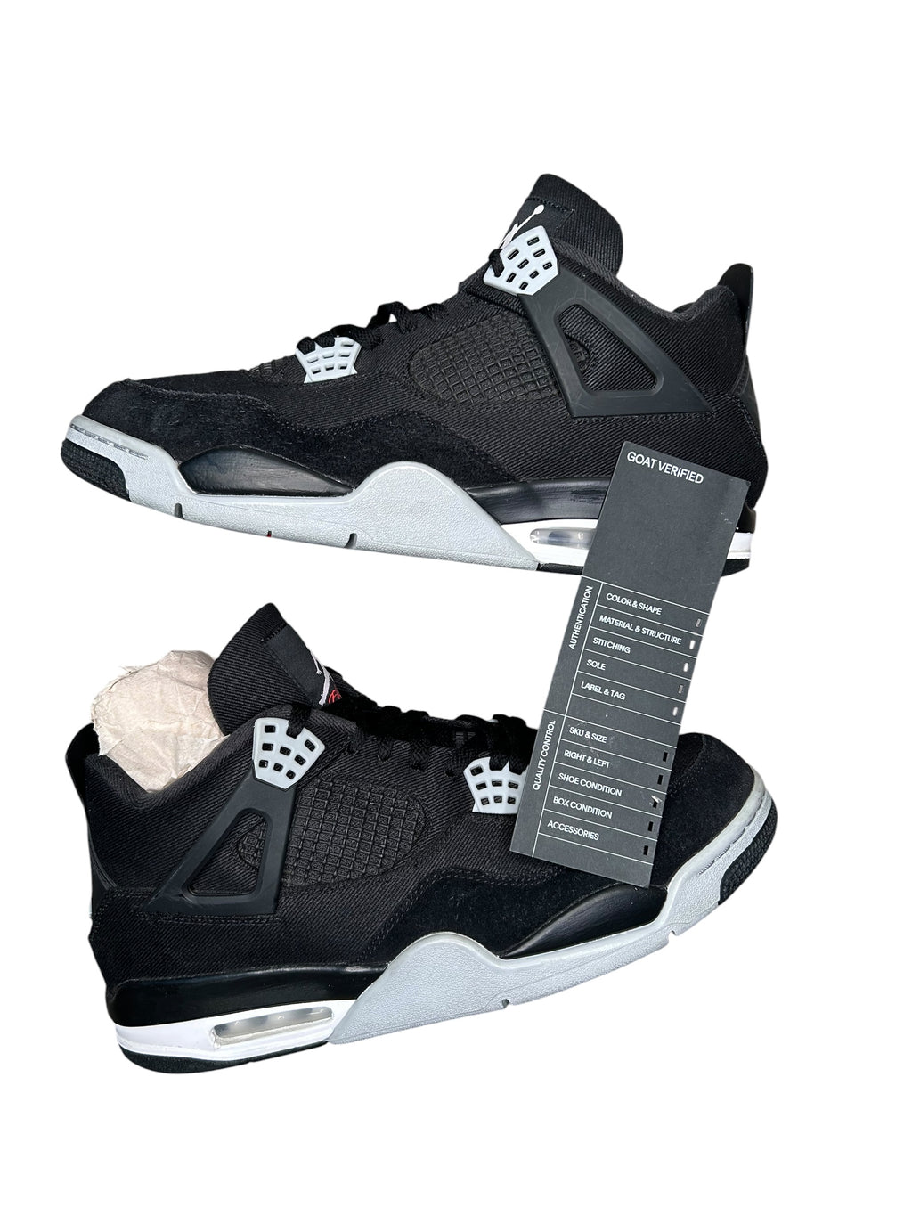 Size 12 - Jordan 4 BLACK CANVAS (2022) DH7138 006