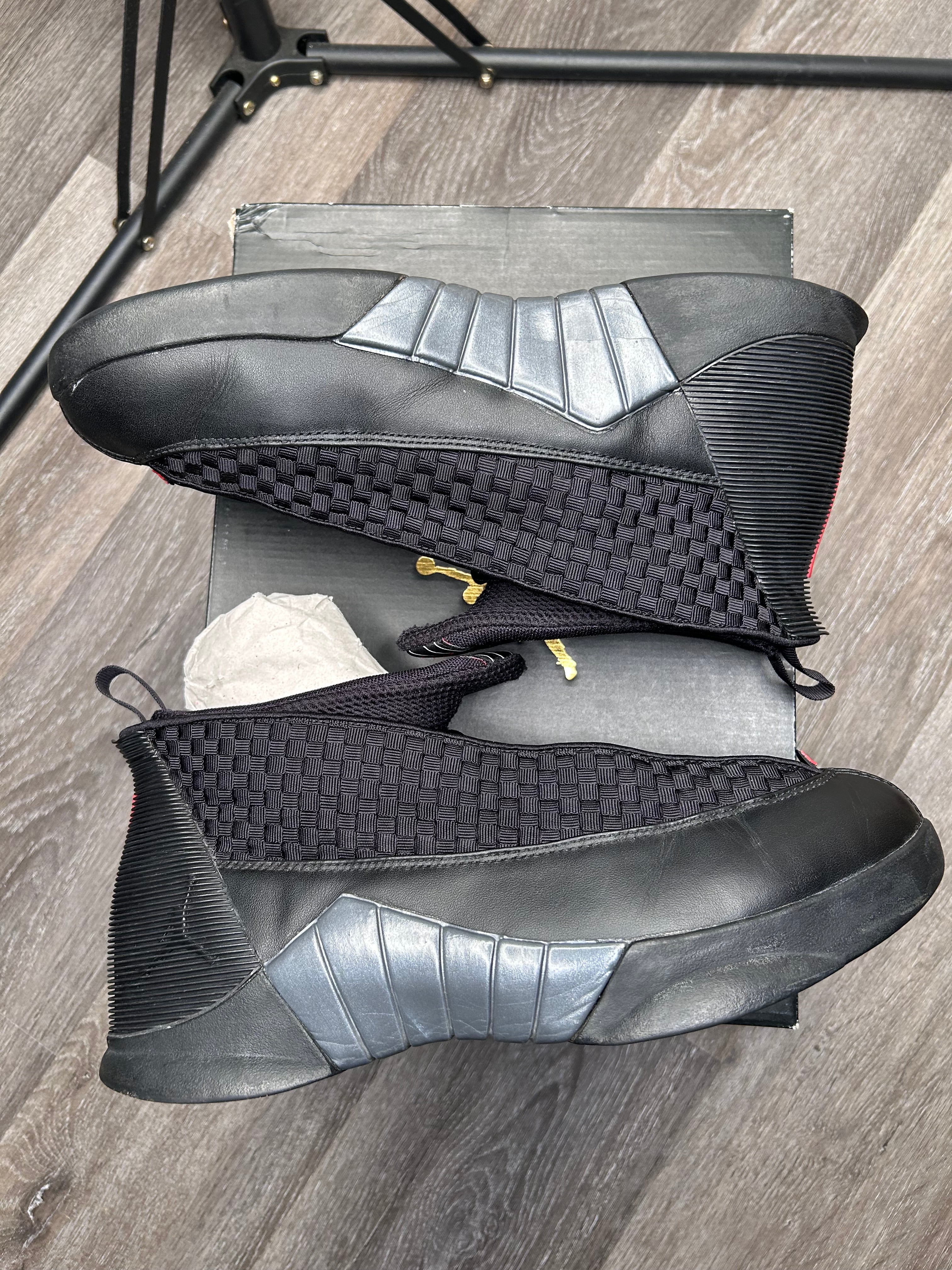 Size 11 Nike Air Jordan XV 15 Retro Stealth 2017 Mens Black Sneakers Shoes