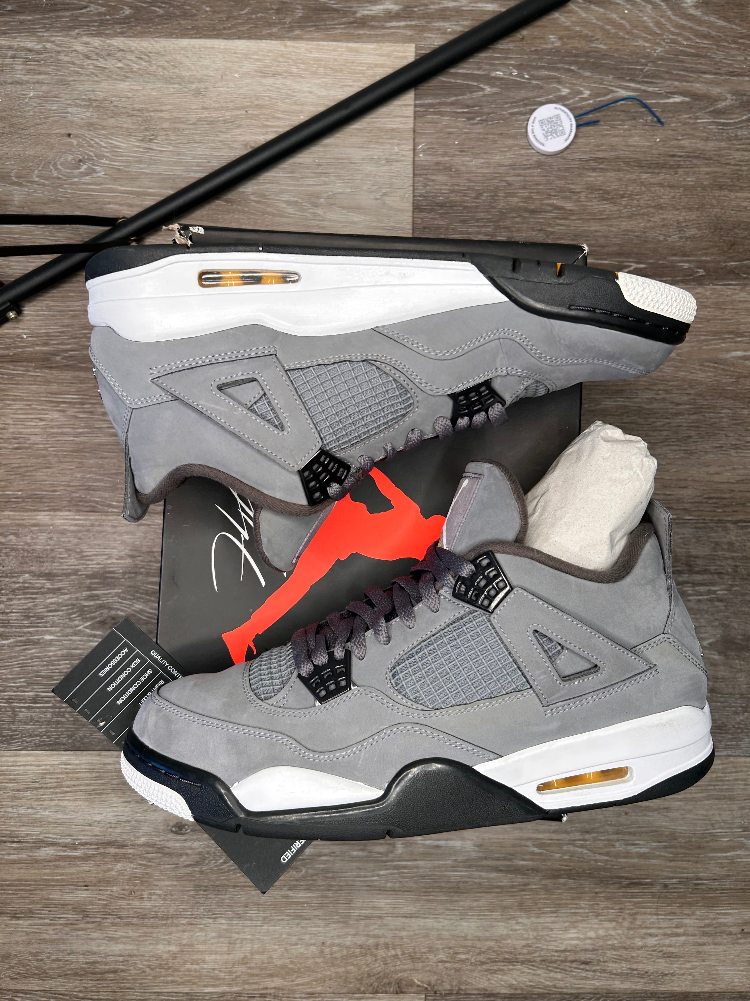 Size 11.5 - Jordan 4 Retro Low Cool Grey (2019)
