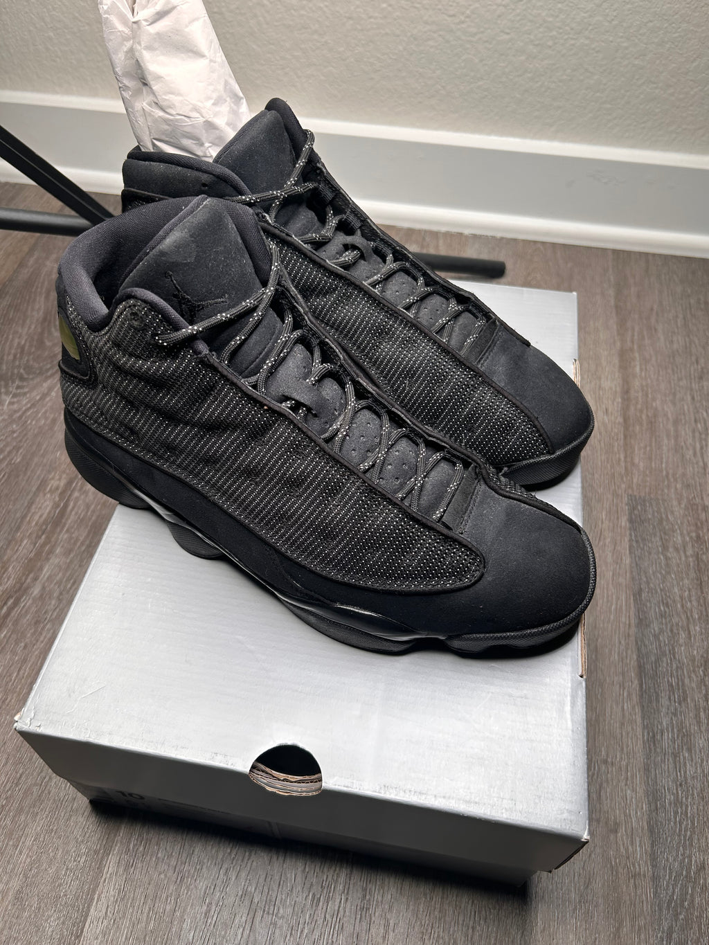 Size 10 Nike air Jordan retro 13 (2017) BLACK CAT
