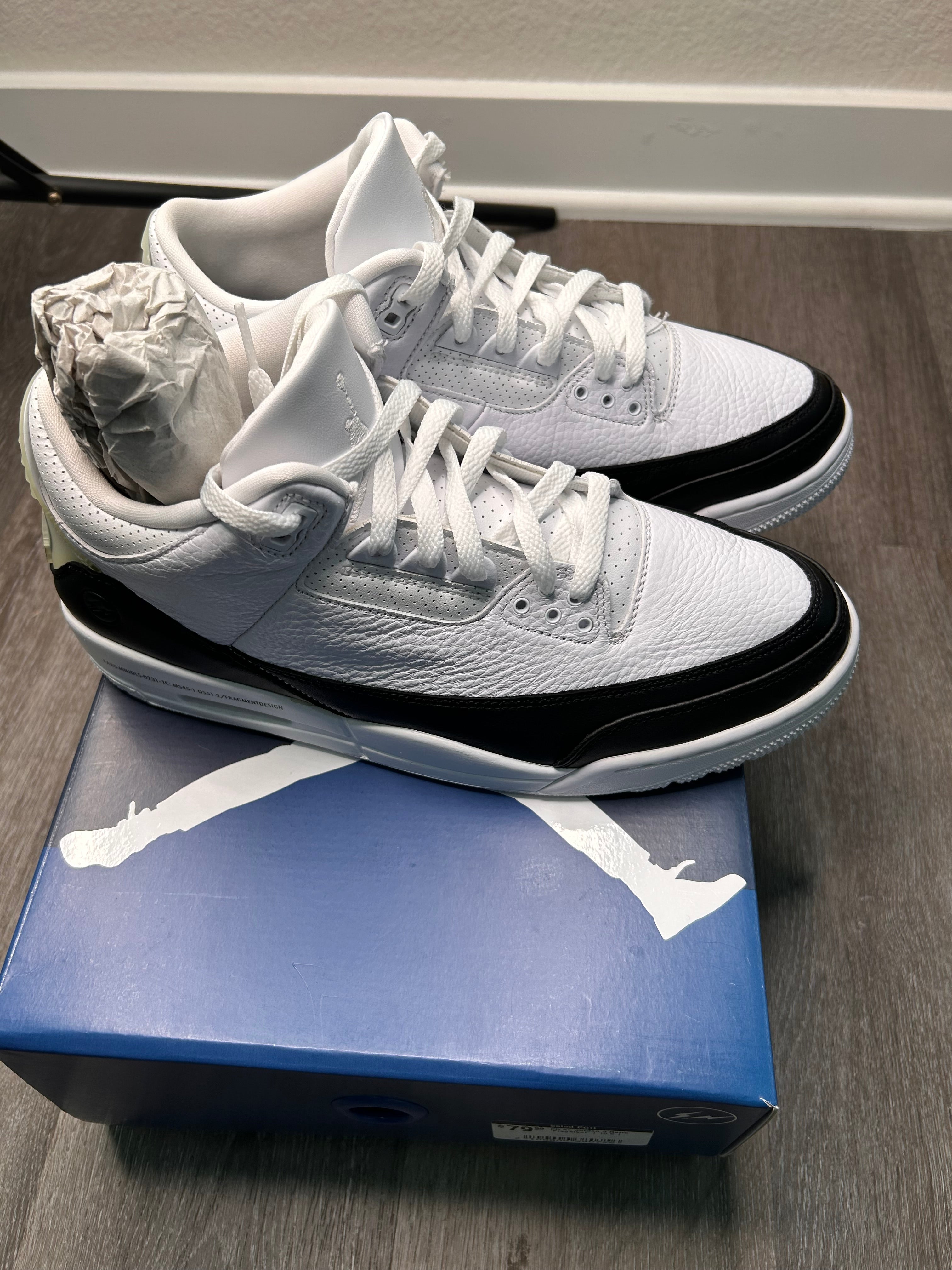 Size 10.5 Nike air Jordan 3 retro FRAGMENT (2020)
