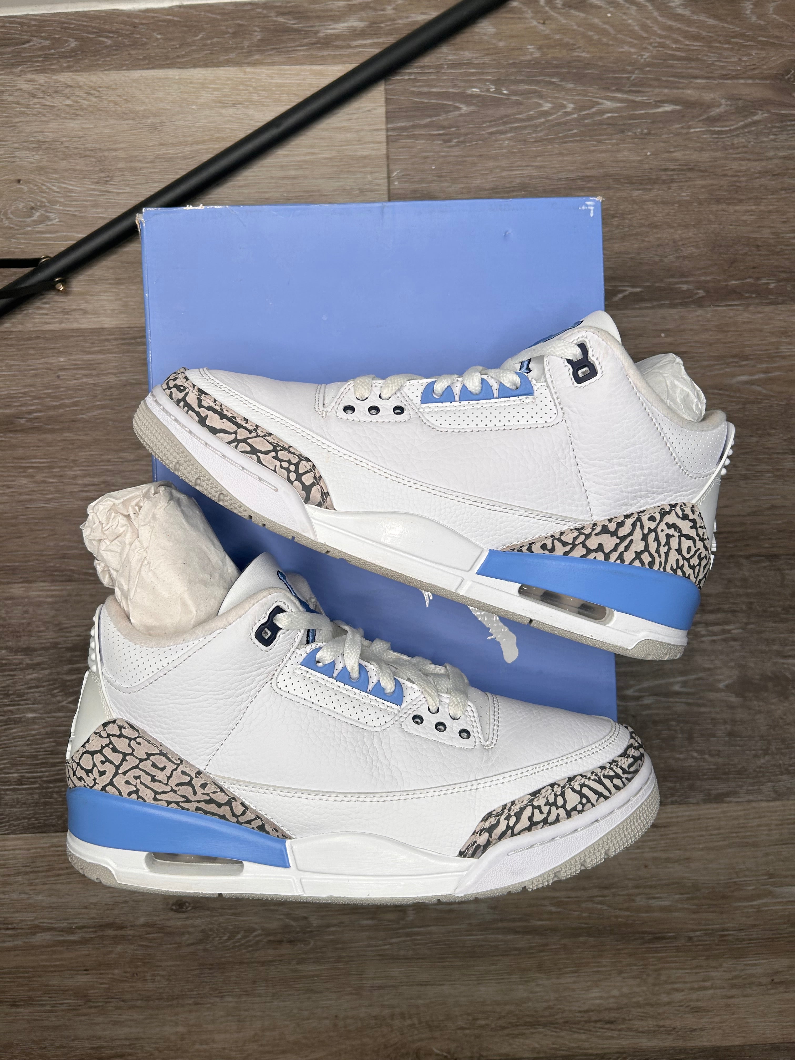 Nike Air Jordan 3 UNC ‘University Blue’ (2020) Size 9.5 Mens CT8532-104 Retro
