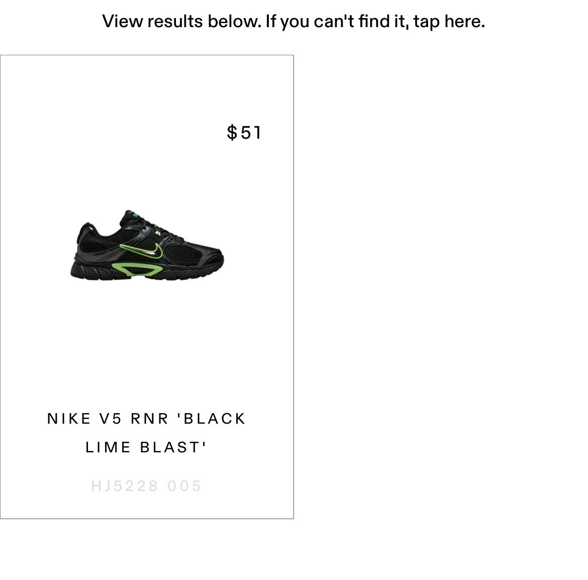 Size 13 - Nike V5 RNR LIME BLAST HJ5228-005