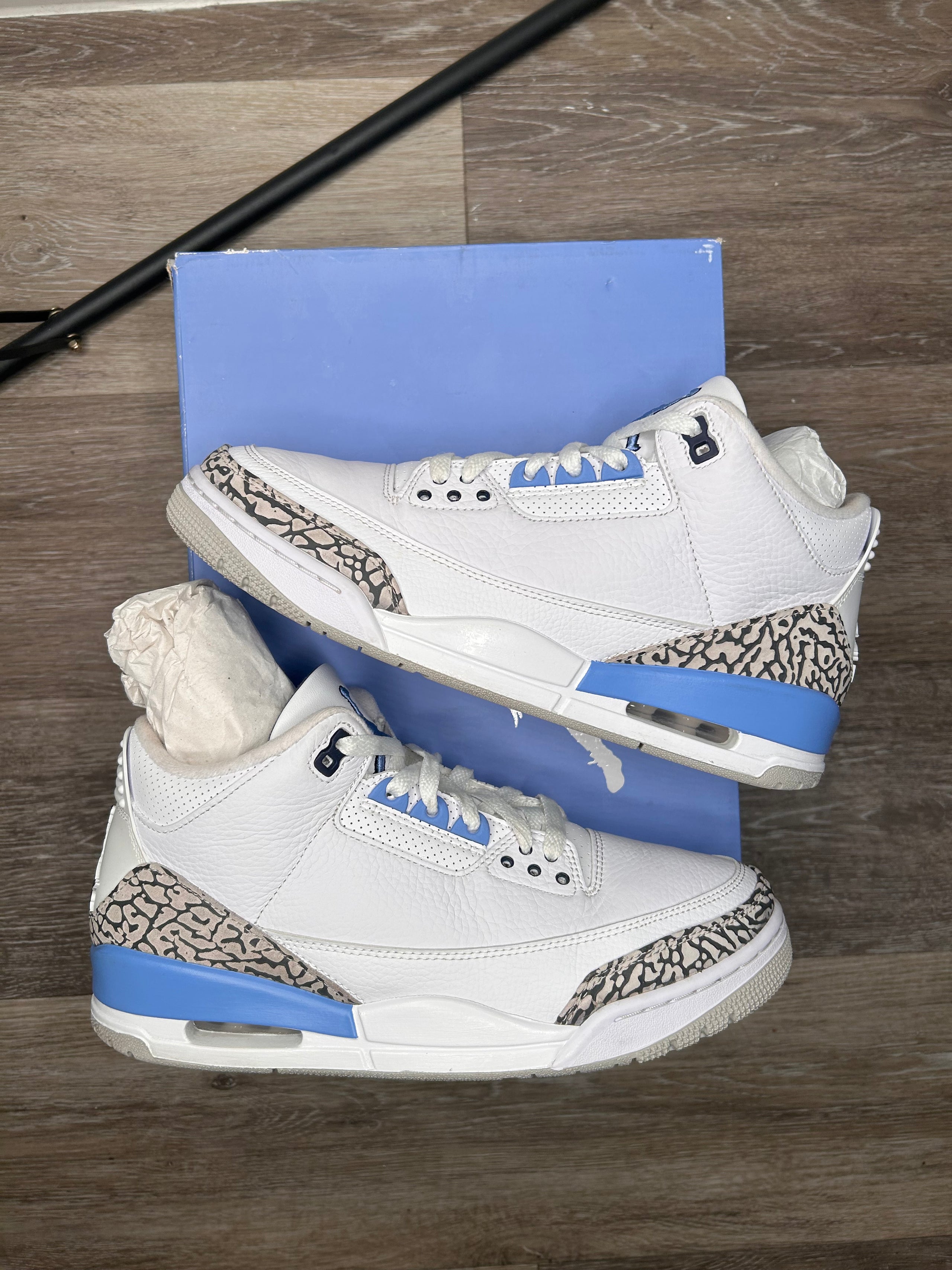 Nike Air Jordan 3 UNC ‘University Blue’ (2020) Size 9.5 Mens CT8532-104 Retro