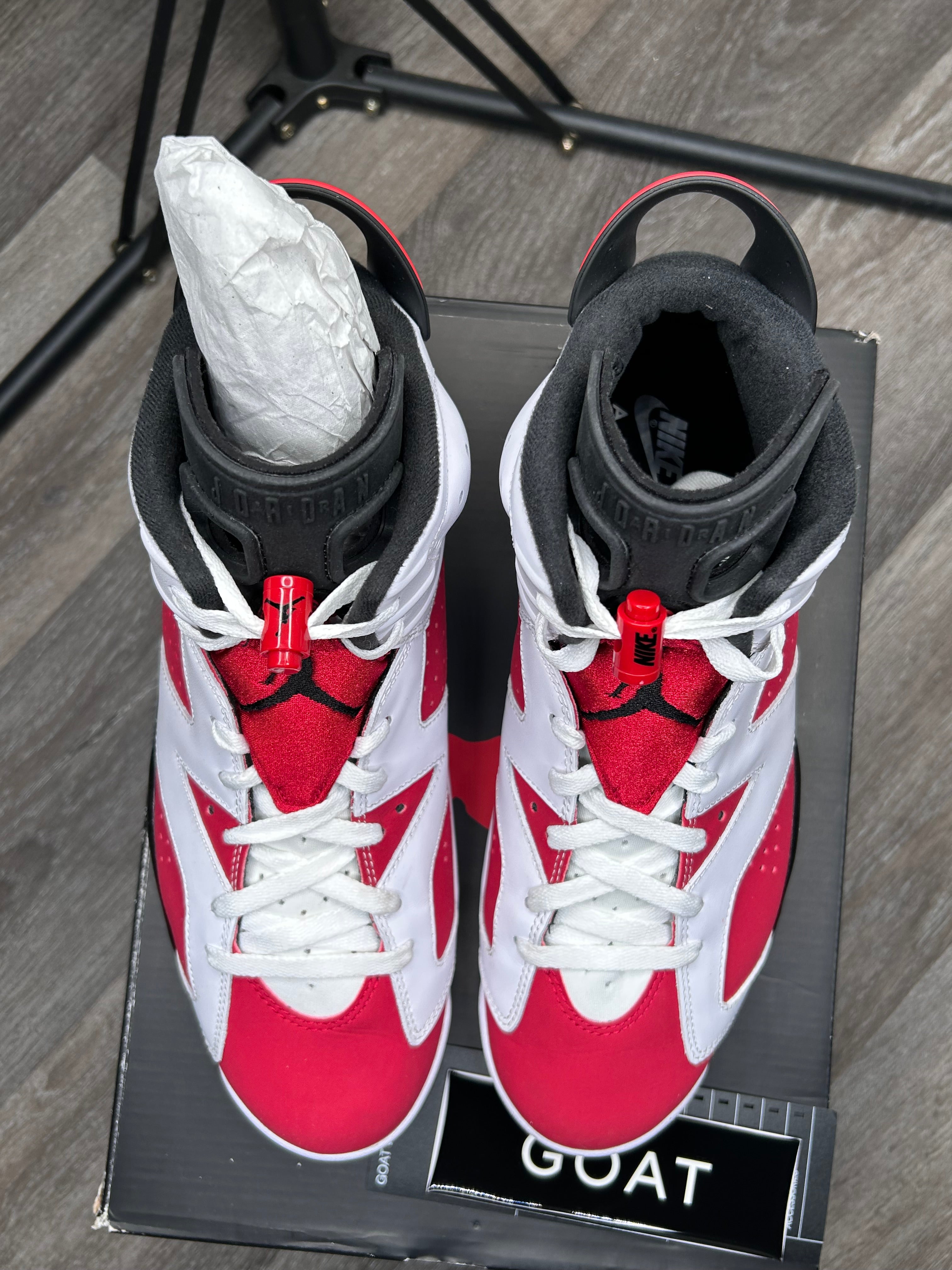 Size 11 Nike Jordan 6 Retro Carmine CT8529-106 Men's With Box