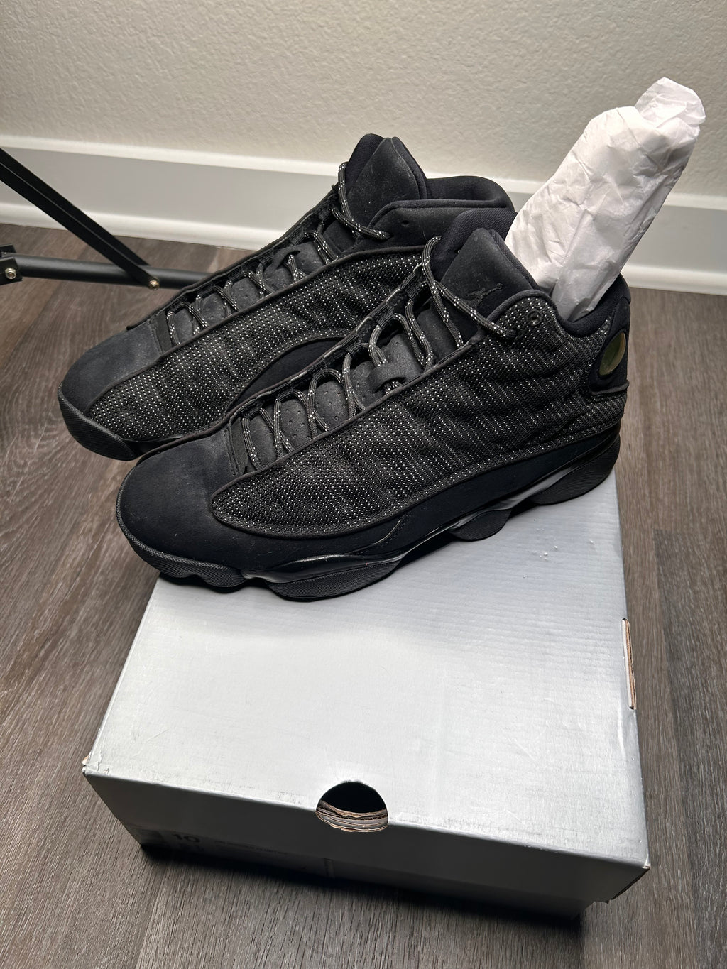 Size 10 Nike air Jordan retro 13 (2017) BLACK CAT