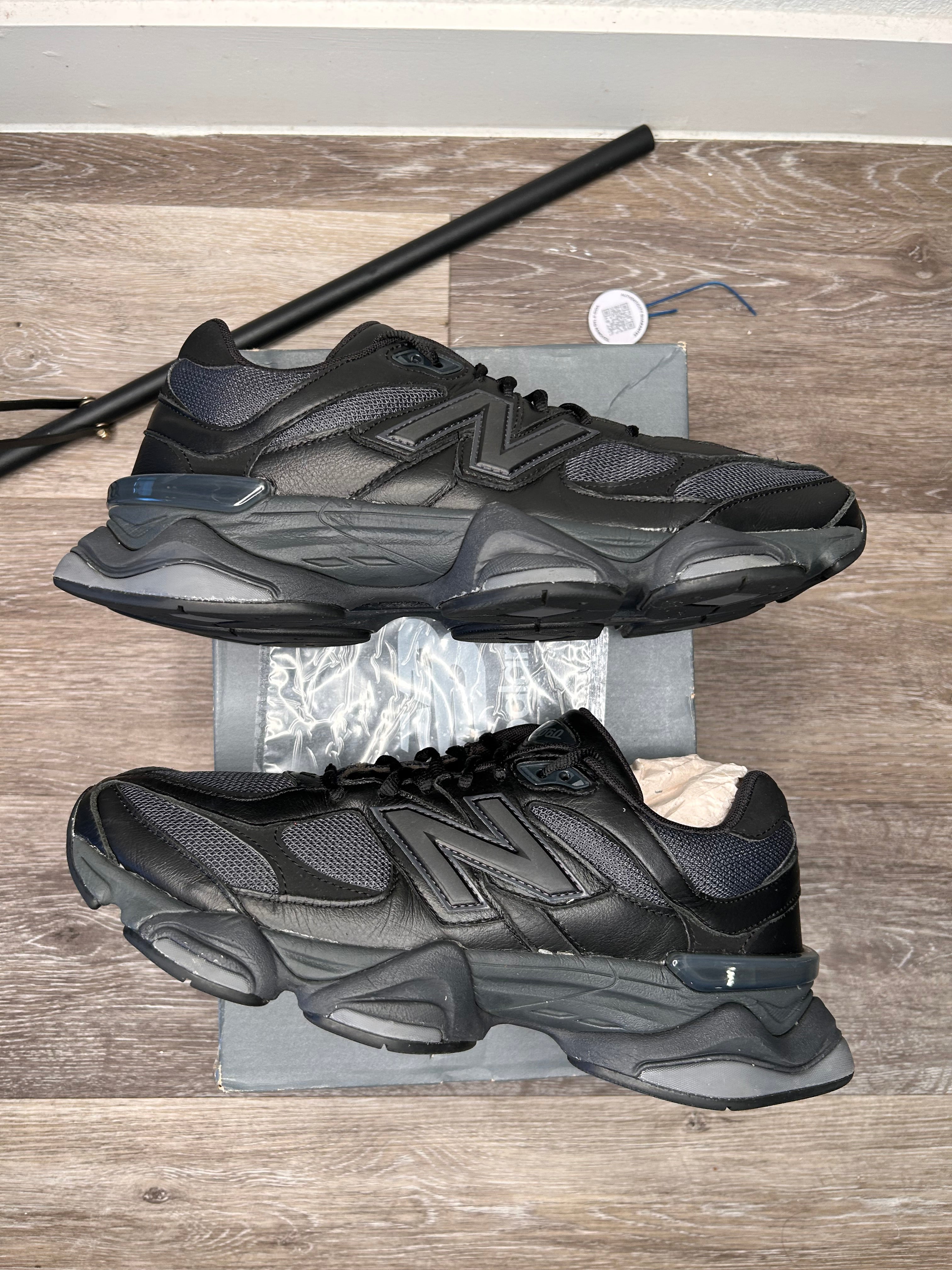 Size 11 New Balance 9060  Men Shoe Running Sneaker Leather Black  - U9060NRI (2023)