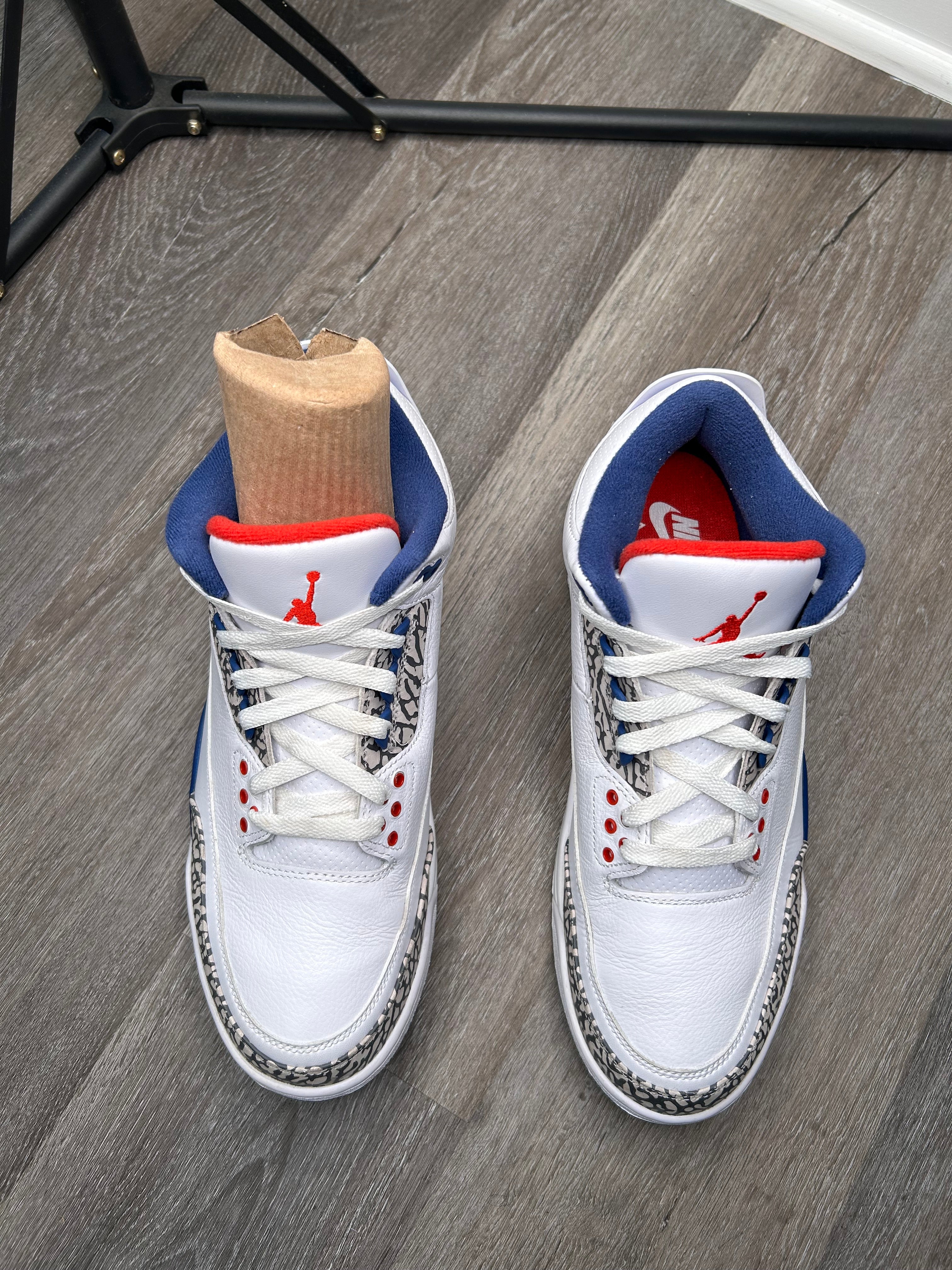 Size 10.5 - Jordan 3 Retro True Blue (2016) 854262-106