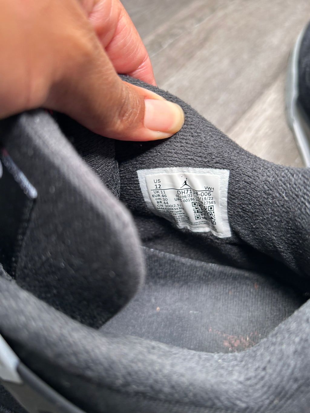 Size 12 - Jordan 4 BLACK CANVAS (2022) DH7138 006