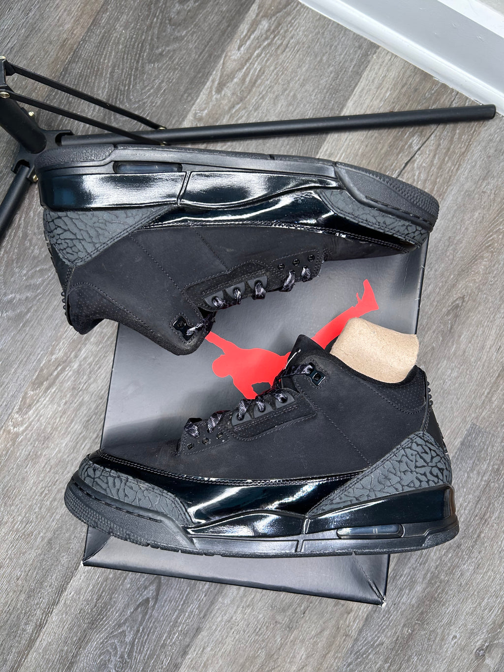 Size 10.5 - Jordan 3 Black Cat (2025) CT8532-001