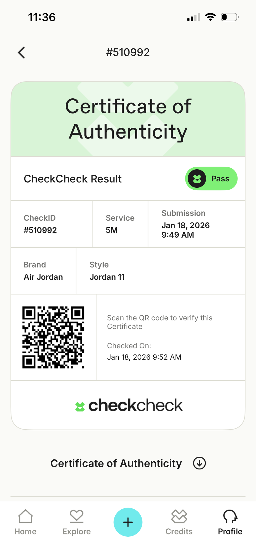 Nike Air Jordan 11 “Cool Grey” Men’s Size 10.5 Sneakers CT8012-005 (2021)