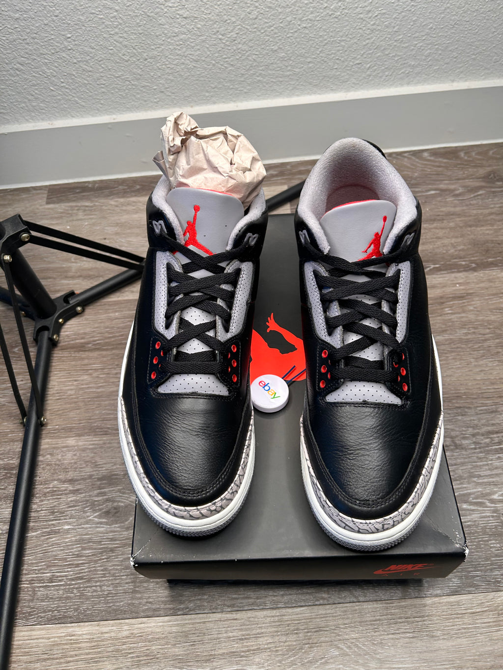 Nike Air Jordan 3 Retro OG Black Cement (2024) Size 12