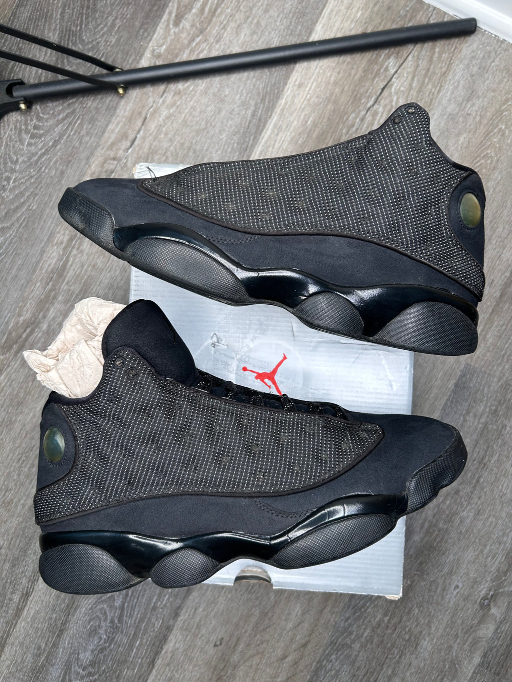 Size 10 - Jordan 13 Black Cat Black/Anthracite (2017) 414571-011