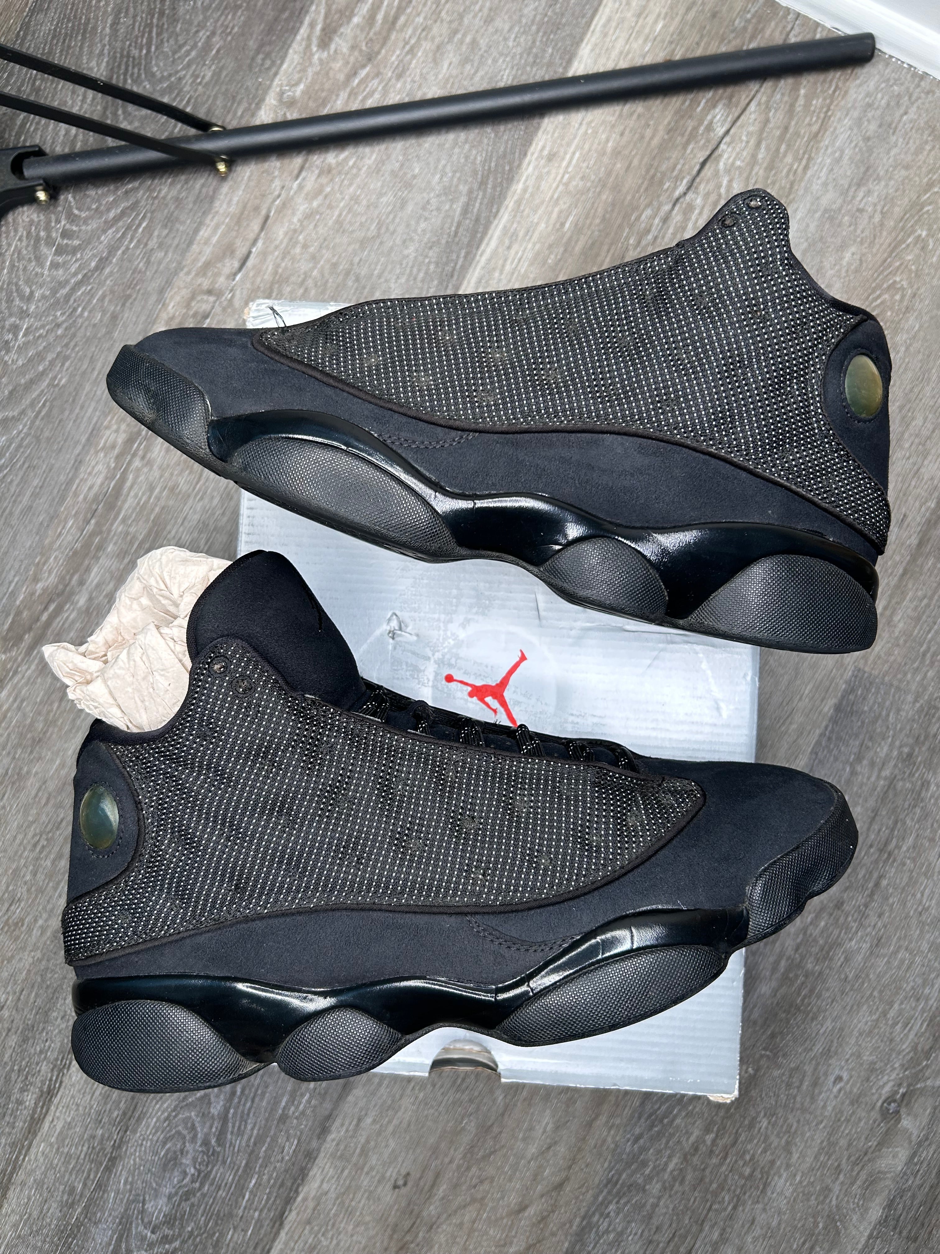 Size 10 - Jordan 13 Black Cat Black/Anthracite (2017) 414571-011