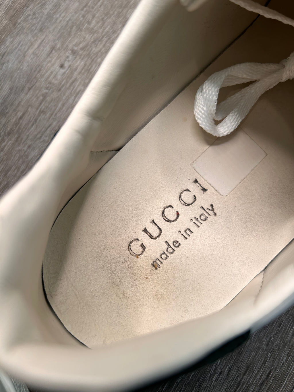 Gucci Ace Snake low top sneakers men’s size 9 US