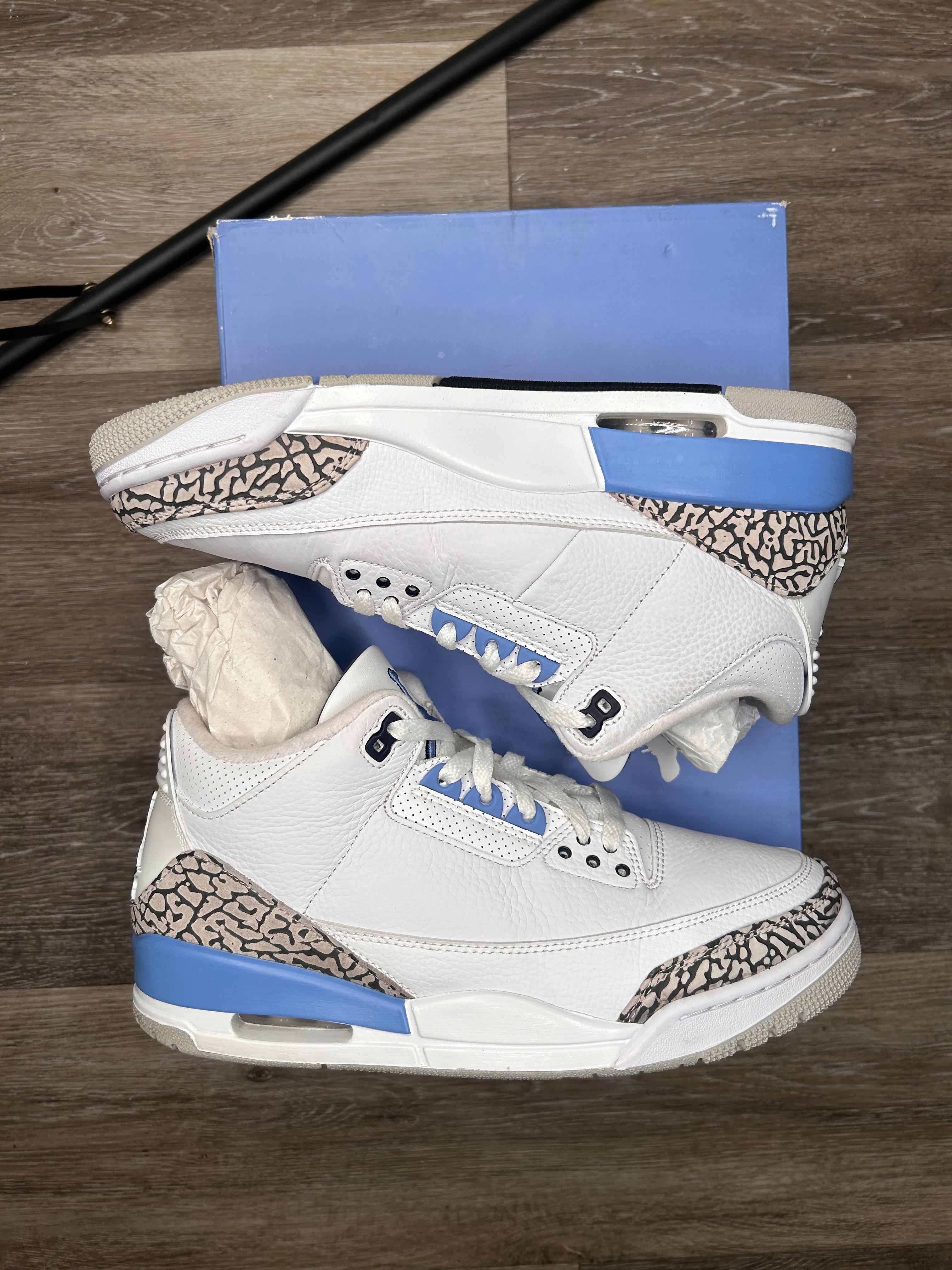 Nike Air Jordan 3 UNC ‘University Blue’ (2020) Size 9.5 Mens CT8532-104 Retro