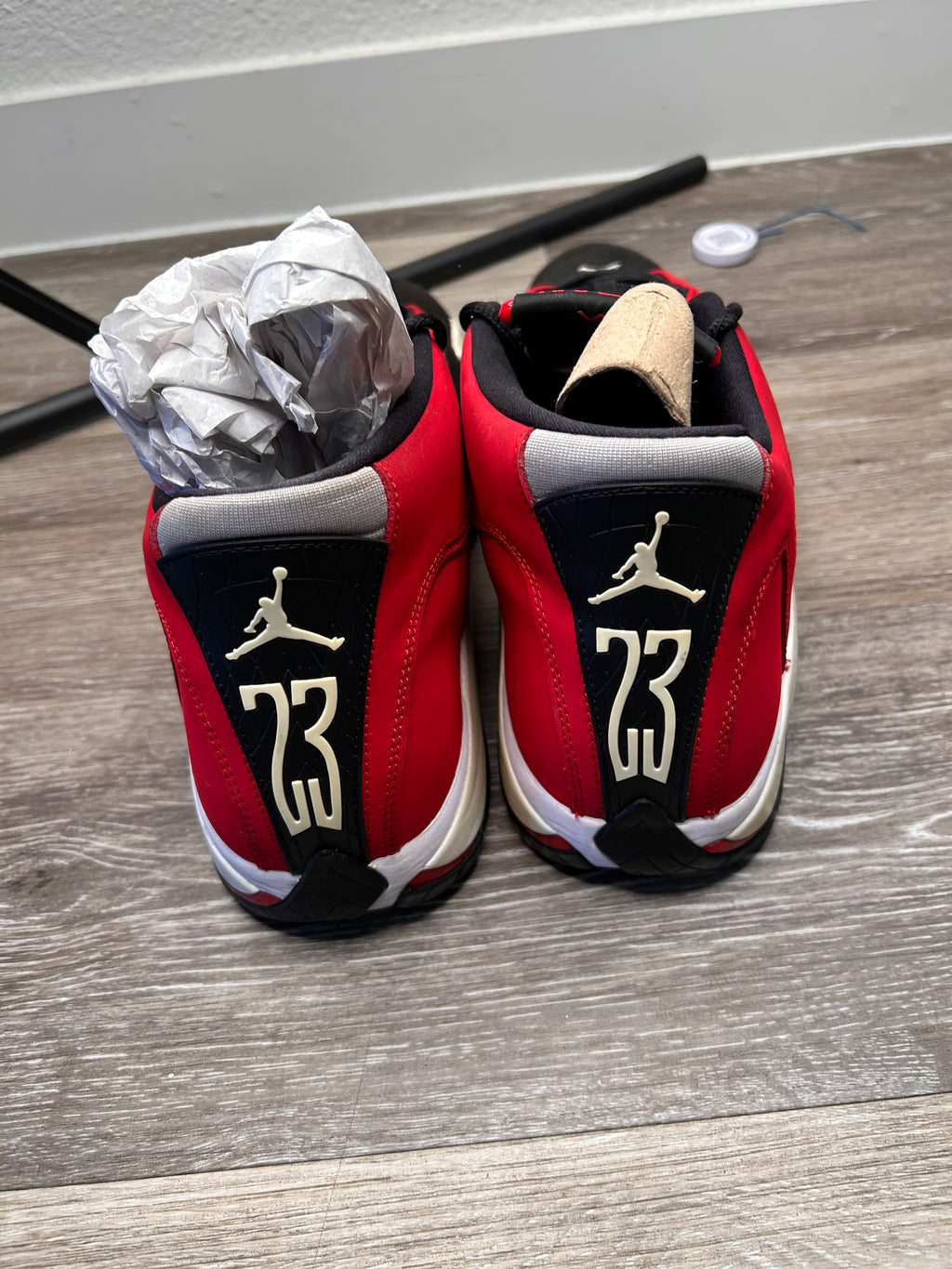 Sizd 13 - Nike Air Jordan Retro 14 Gym Red Toro Men's (487471-006) (2020)