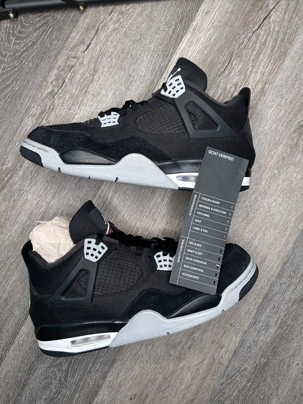 Size 12 - Jordan 4 BLACK CANVAS (2022) DH7138 006