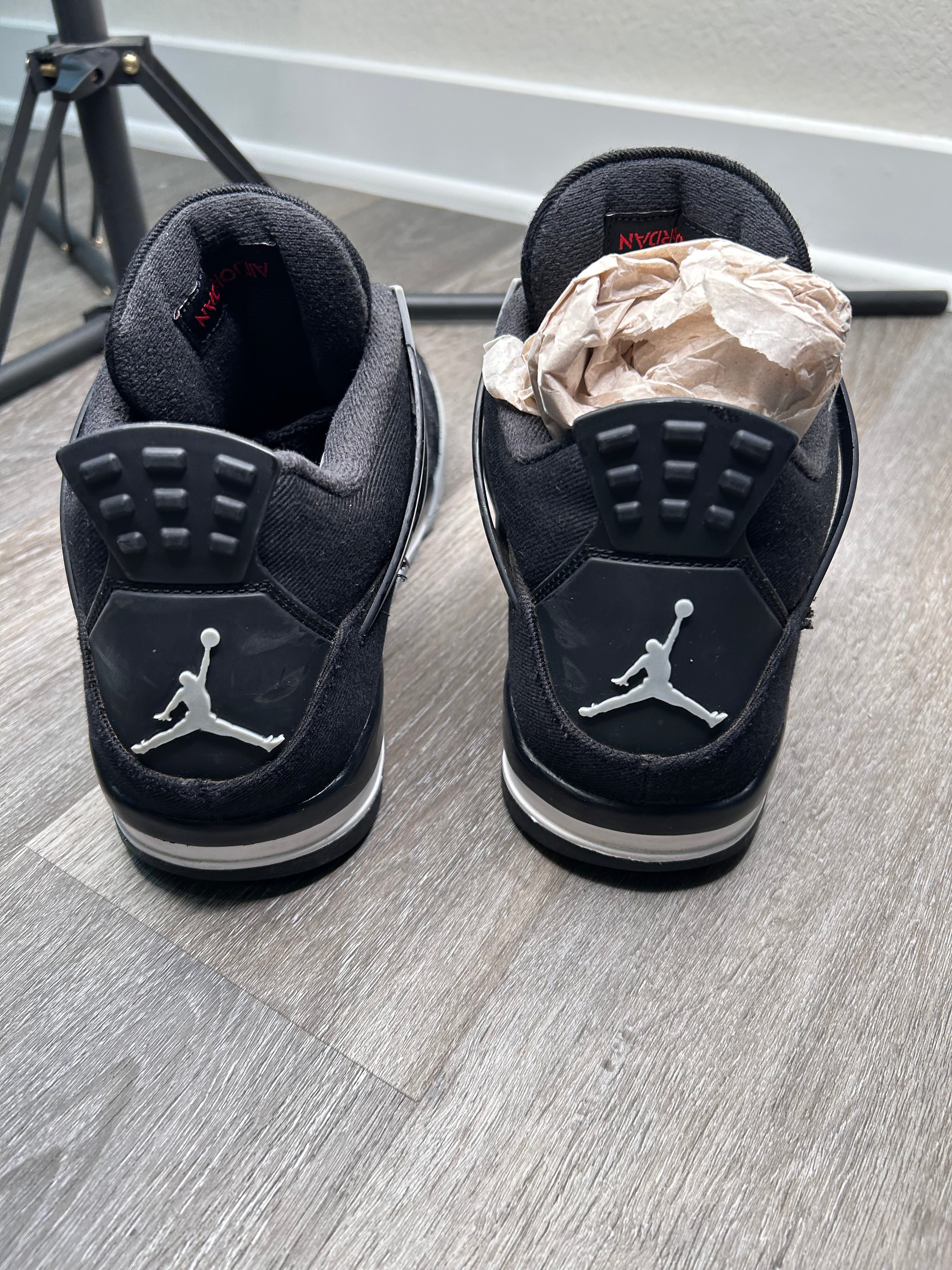 Size 12 - Jordan 4 BLACK CANVAS (2022) DH7138 006