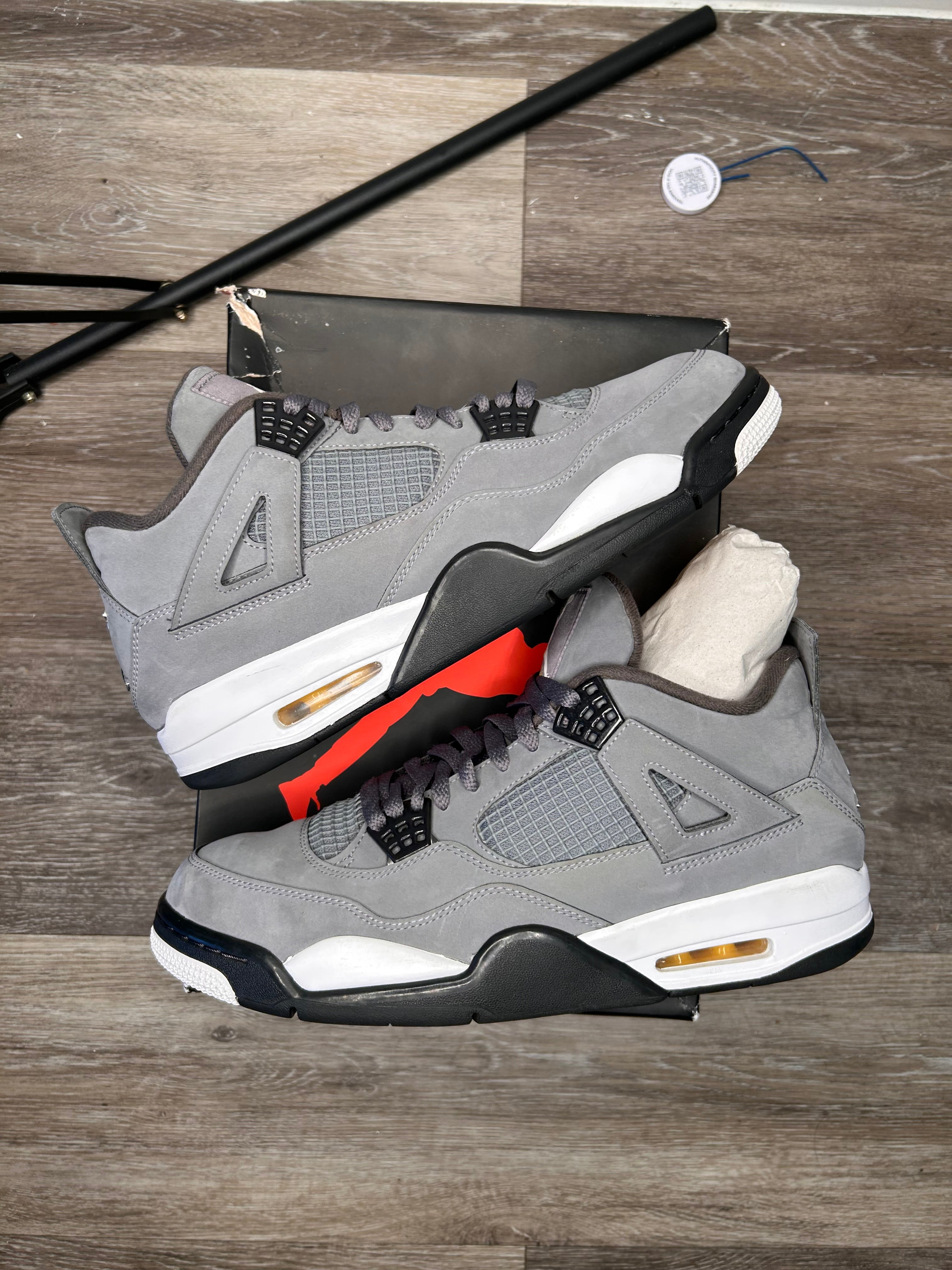 Size 11.5 - Jordan 4 Retro Low Cool Grey (2019)