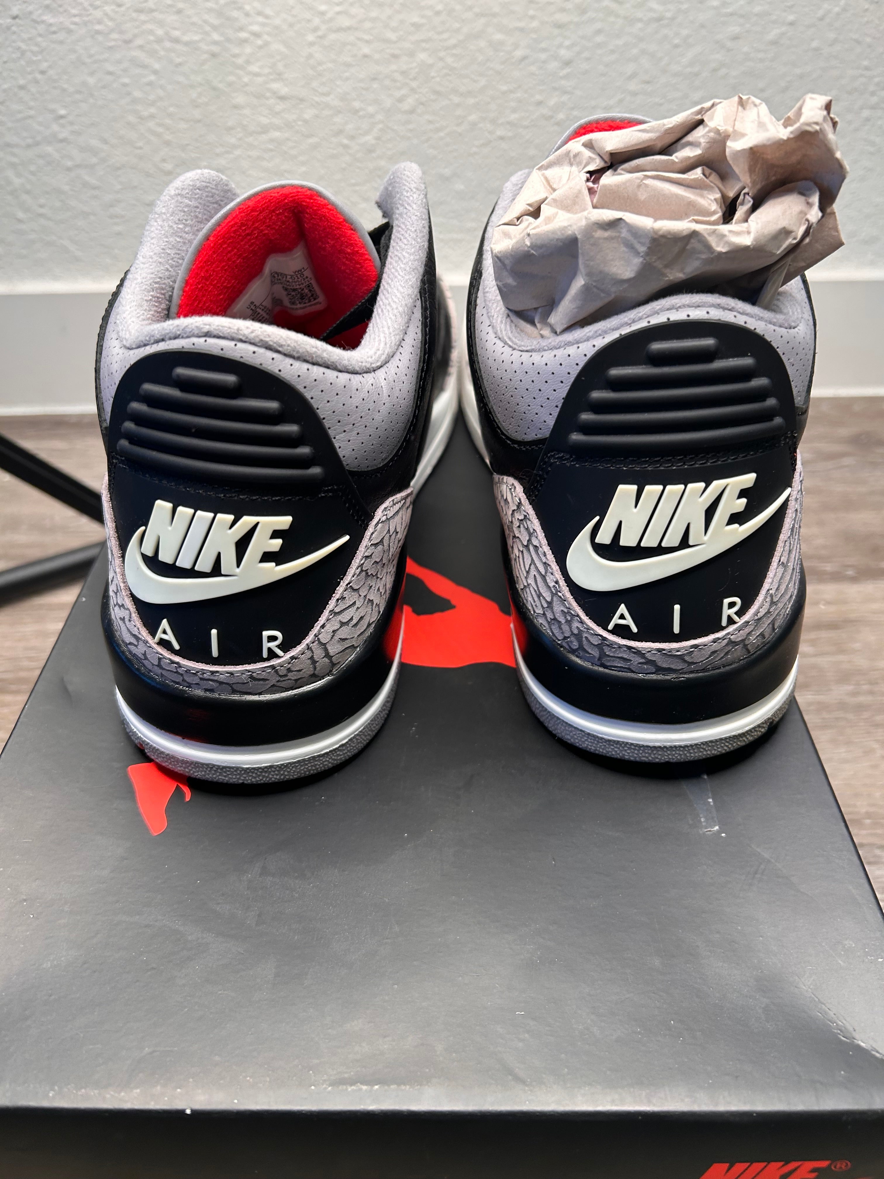 Nike Air Jordan 3 Retro OG Black Cement (2024) Size 12