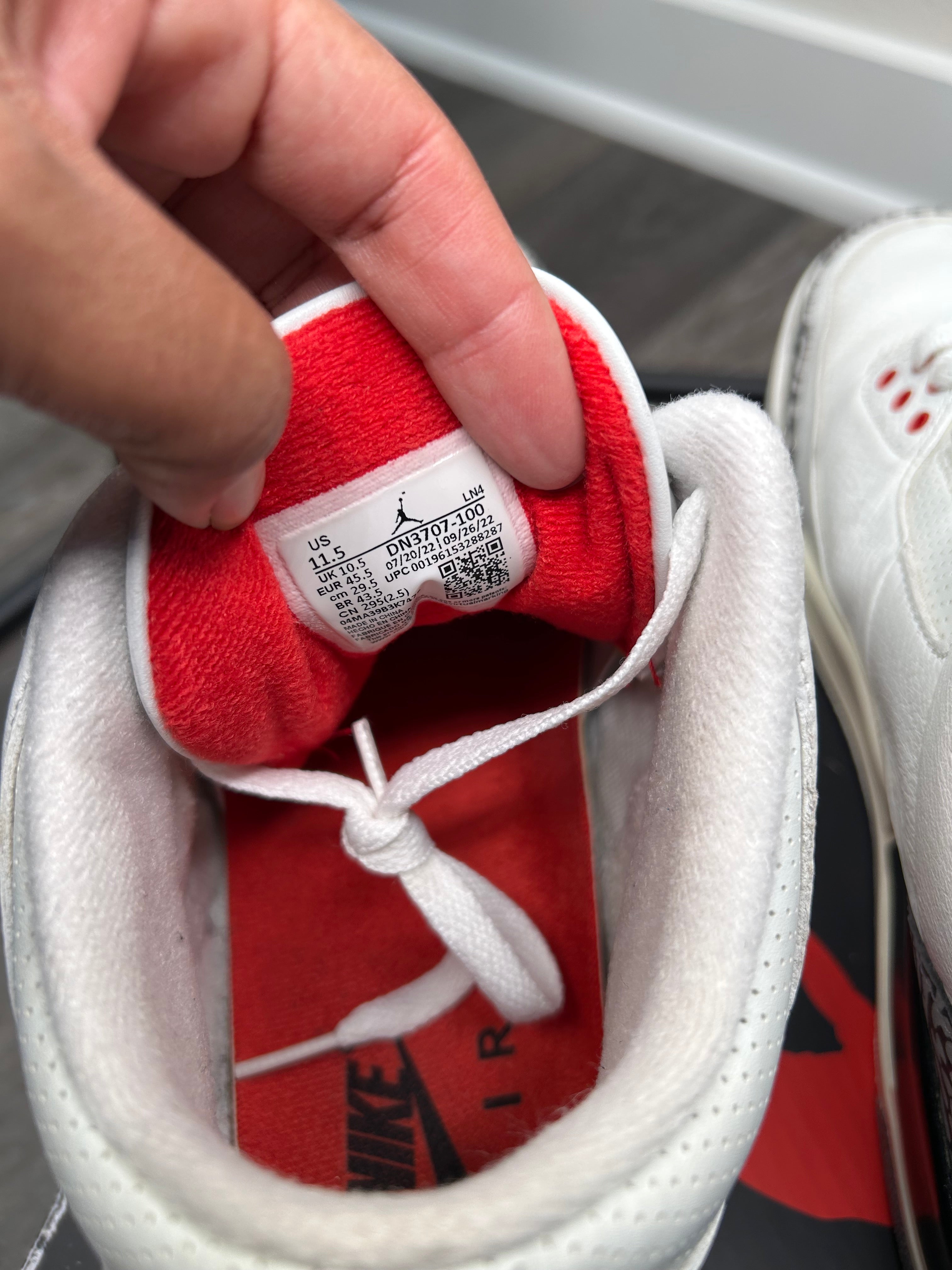 Size 11.5 - Jordan 3 White Cement Reimagined (2024) [DN3707-100]