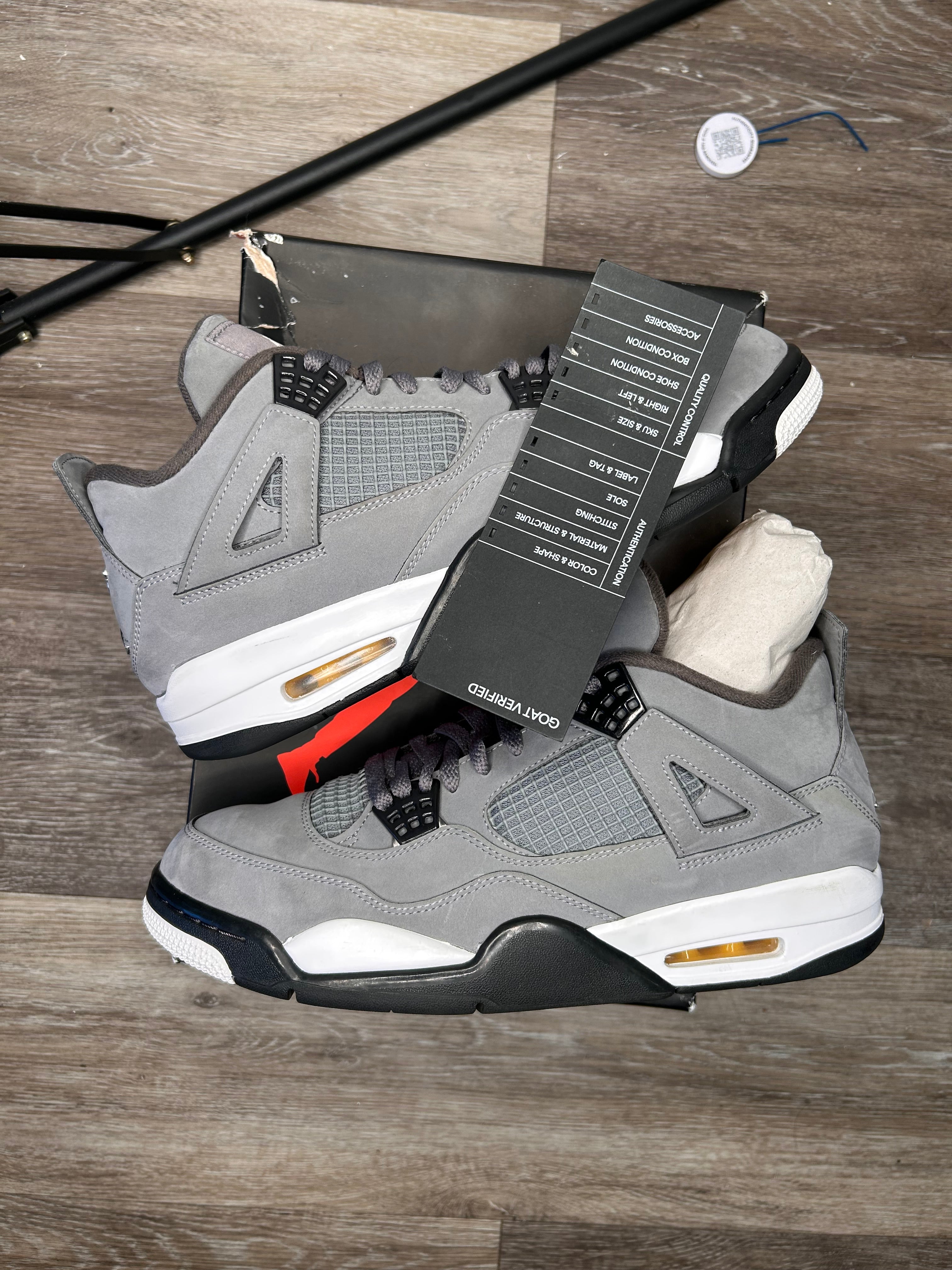 Size 11.5 - Jordan 4 Retro Low Cool Grey (2019)
