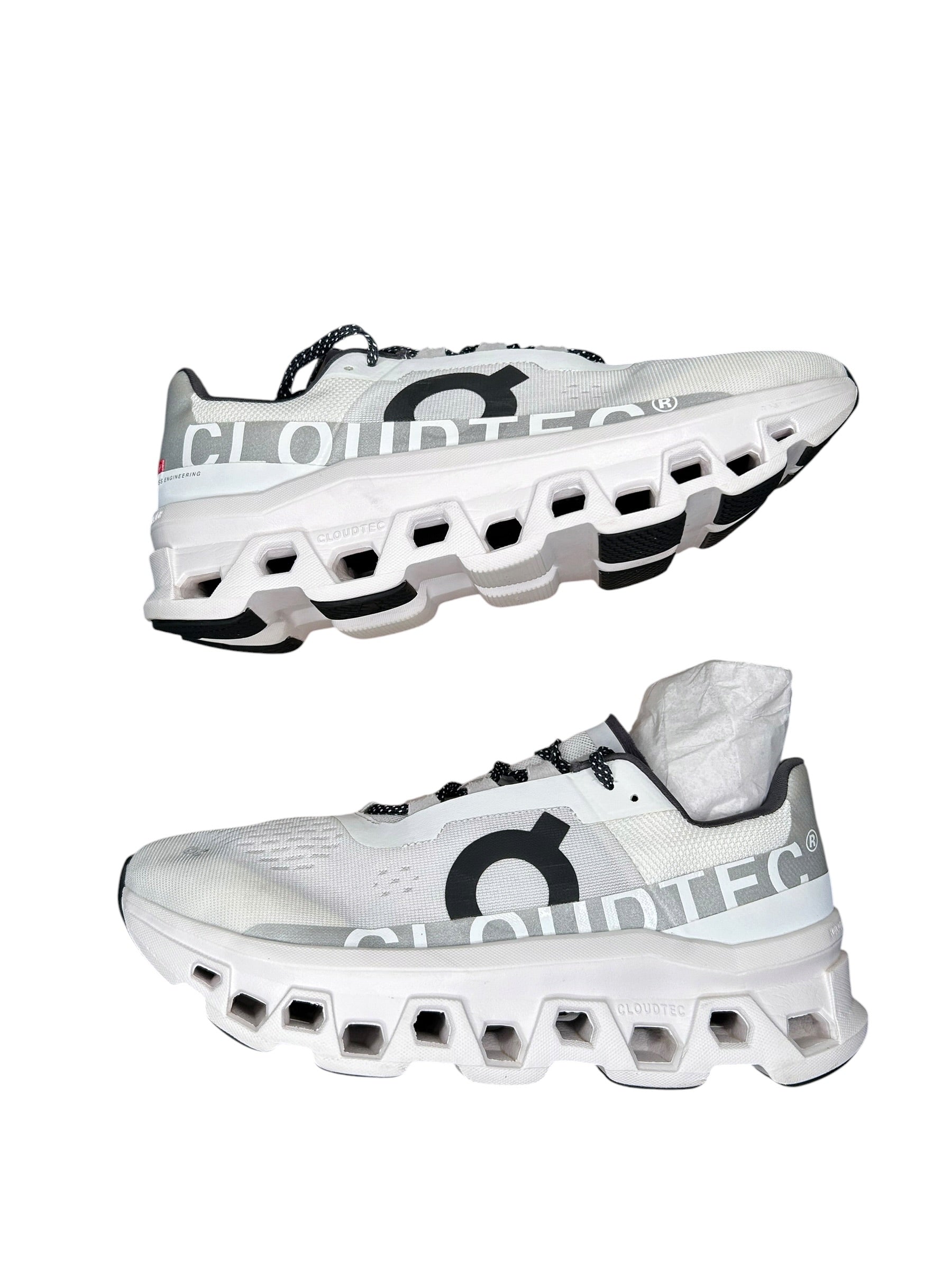 Size 9.5 - On Cloudmonster All White/Black 61-98434