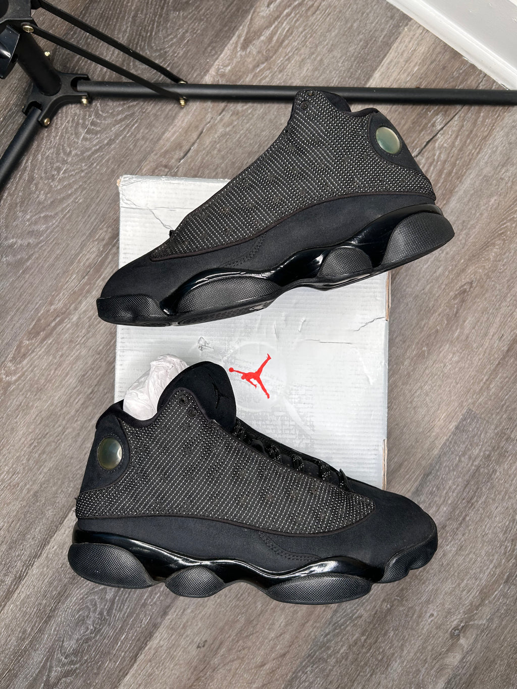 Size 8 - Jordan 13 Black Cat Black/Anthracite (2017) 414571-011