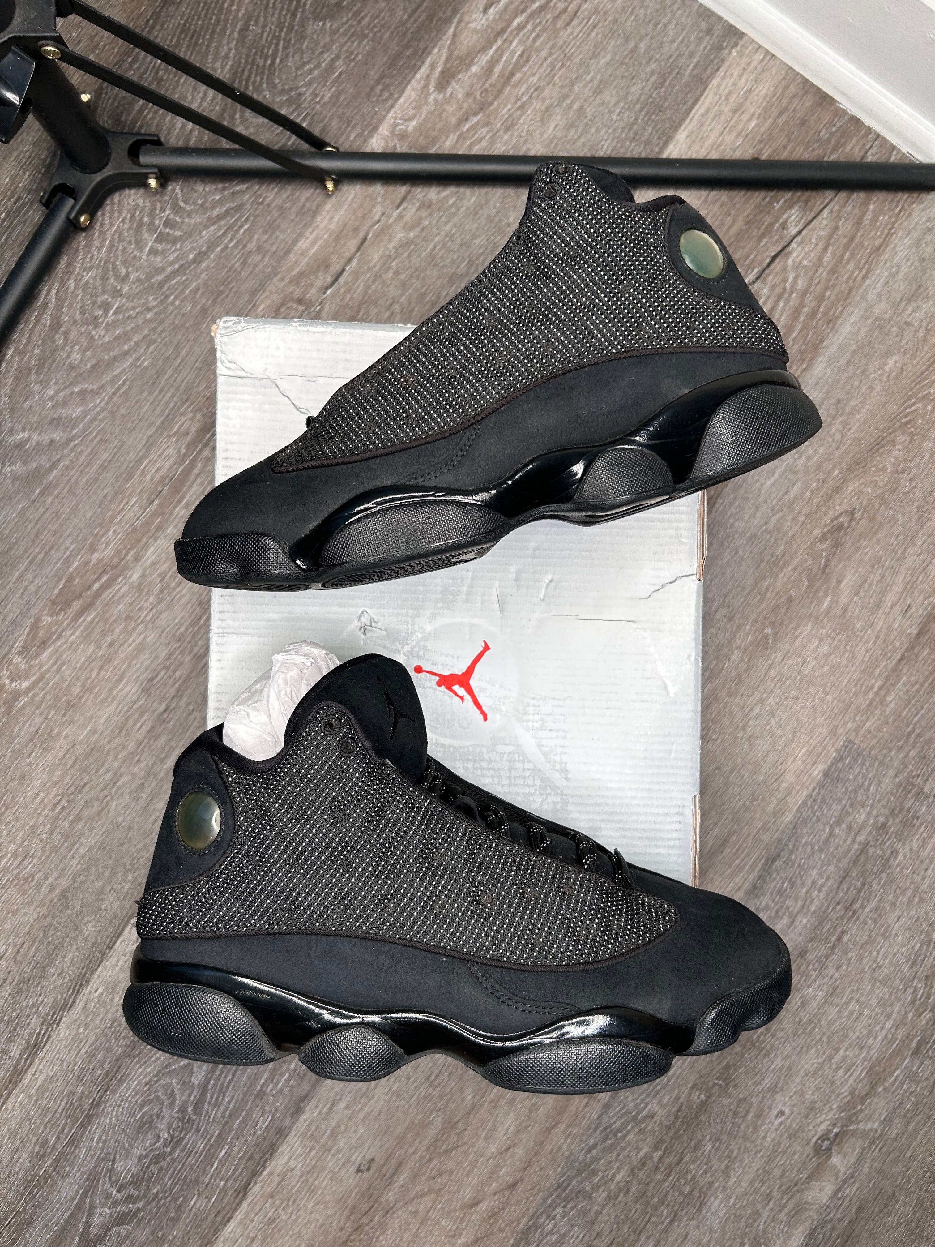 Size 8 - Jordan 13 Black Cat Black/Anthracite (2017) 414571-011