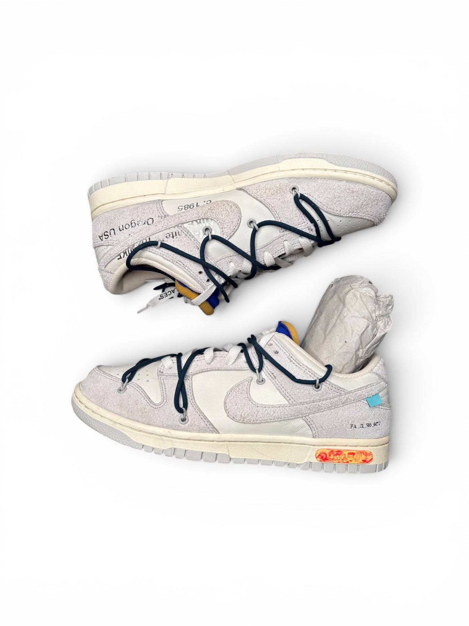 Size 9.5 - Nike Off White Dunk Lot 16 (2021) DJ0950-111