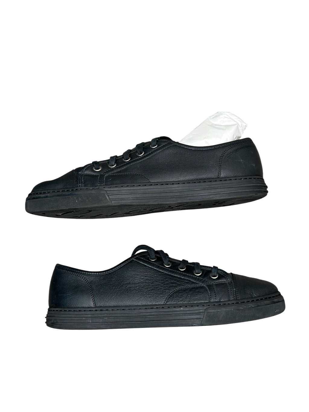 Size 10 US - Gucci Pebbled Nappa Leather Low 'Black' 312615-AOD50-1000 US