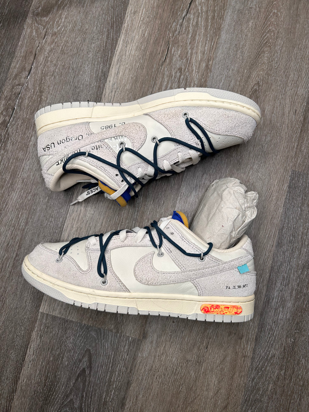 Nike dunk low “off white” lot 16 of 50 (2021) size 9.5 men’s