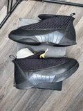 Size 11 Nike Air Jordan XV 15 Retro Stealth 2017 Mens Black Sneakers Shoes
