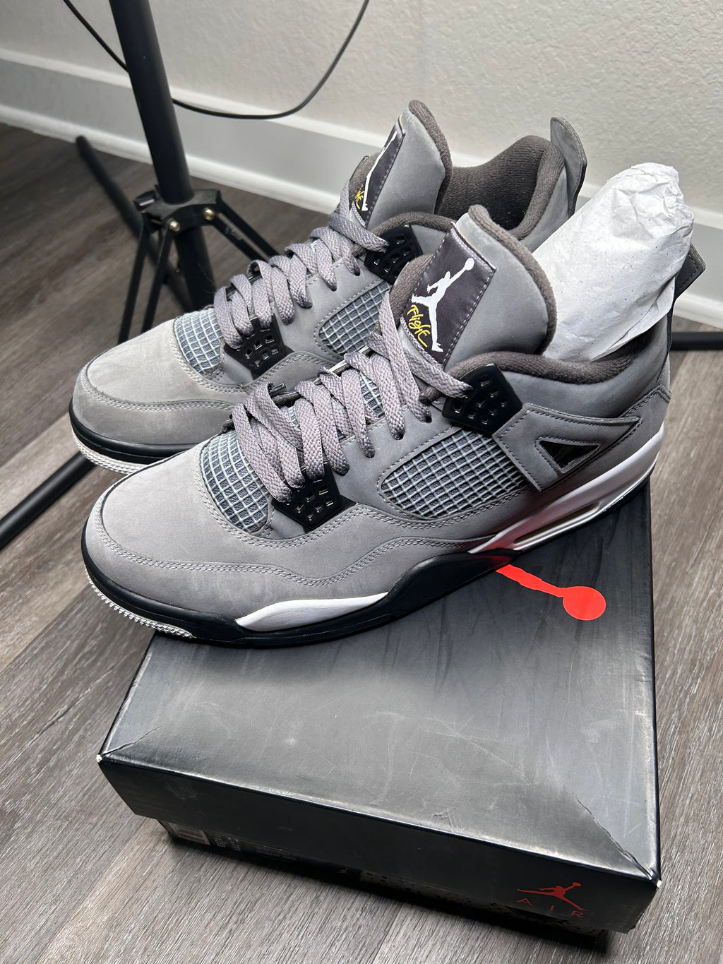 Size 13 Nike Jordan 4 Retro Cool Grey 2019 308497-007 Men’s