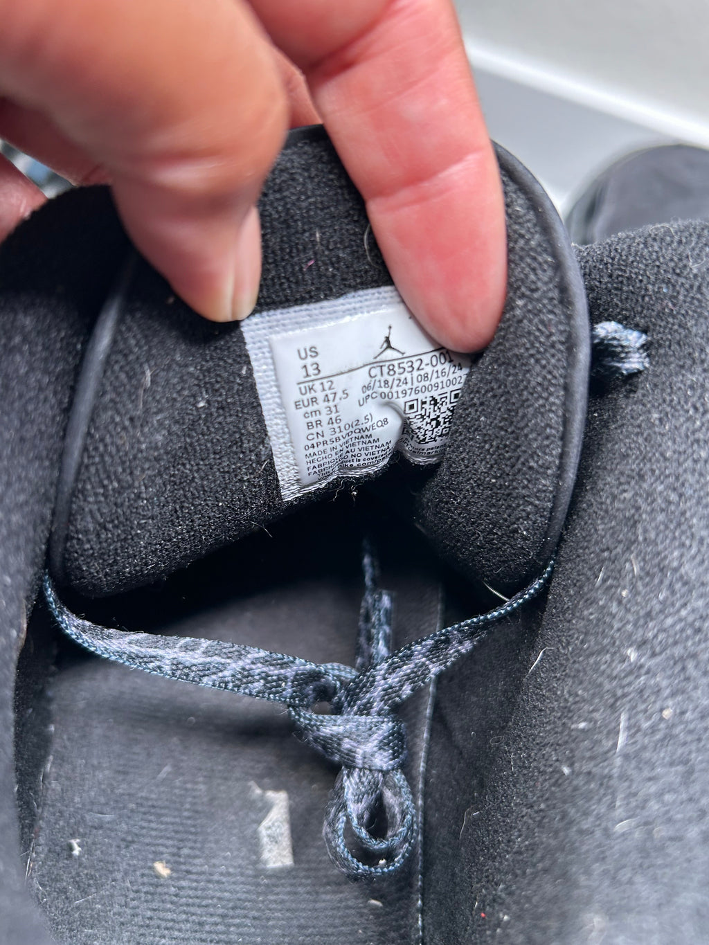 Size 13 - Jordan 3 Black Cat (2025) CT8532-001