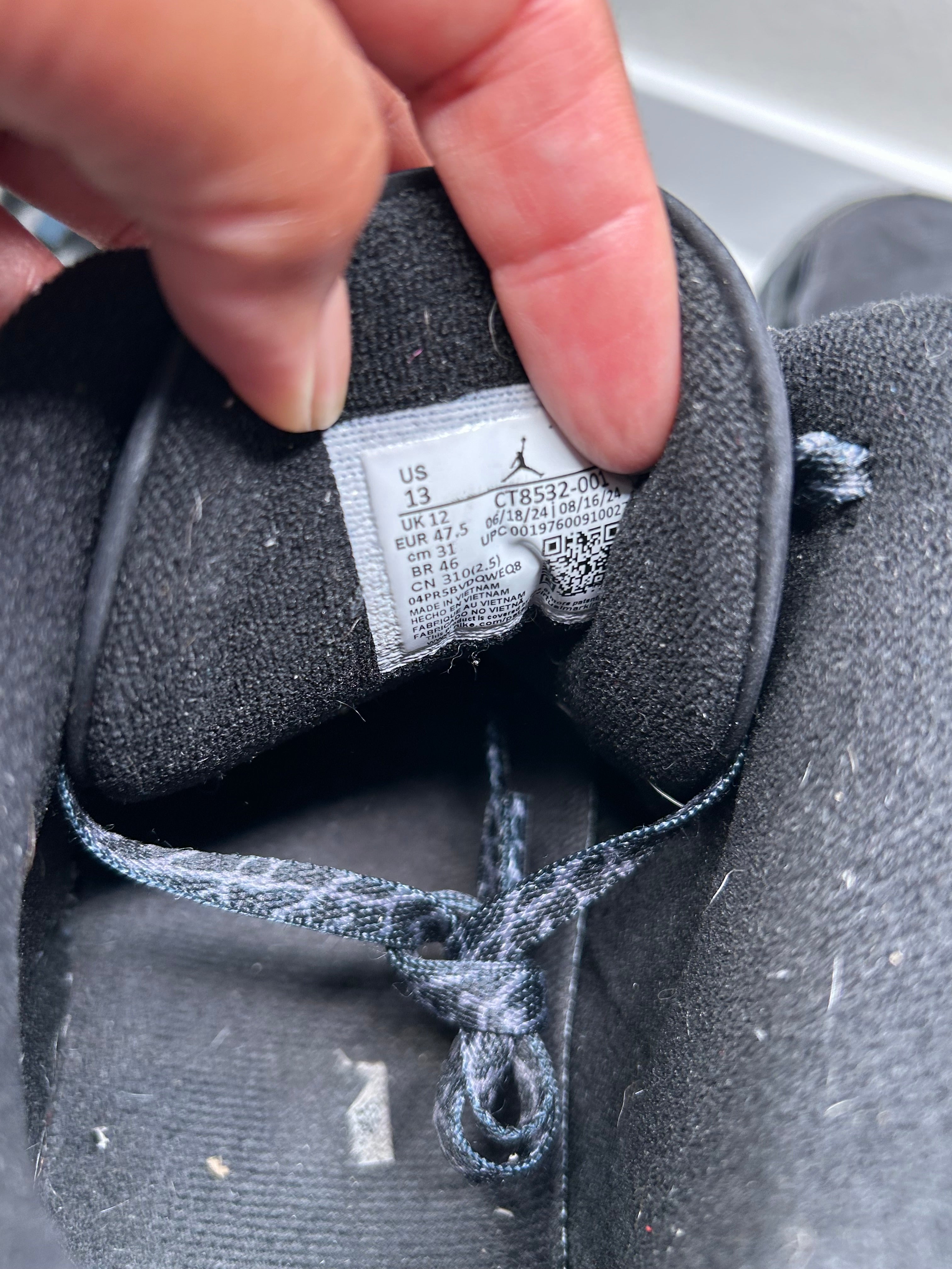 Size 13 - Jordan 3 Black Cat (2025) CT8532-001